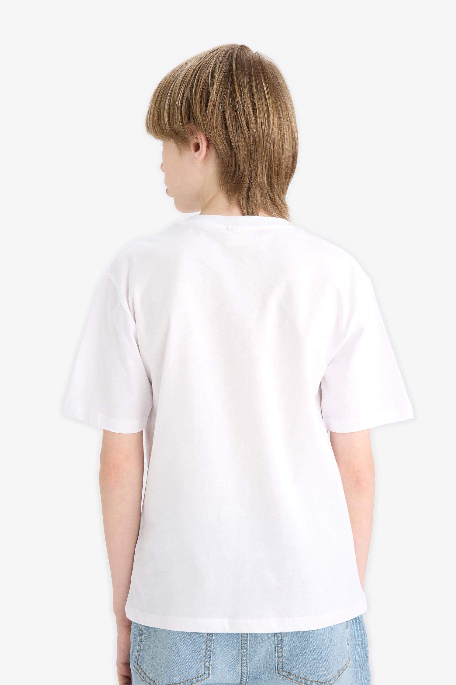 Boy Crew Neck Printed Short Sleeve T-Shirt