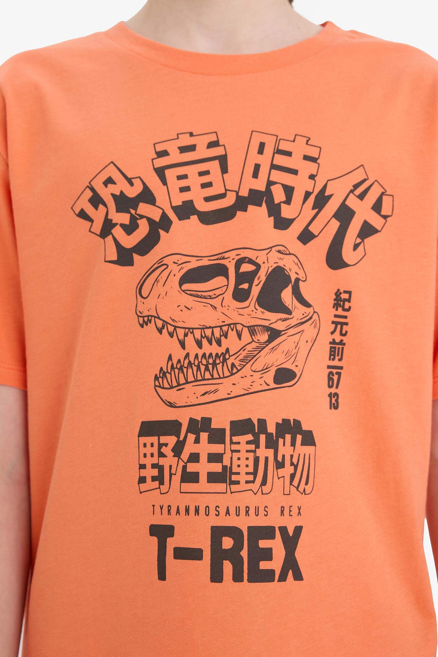 تيشيرت ولادي نص ردن قصة عادية بياخة مستديرة