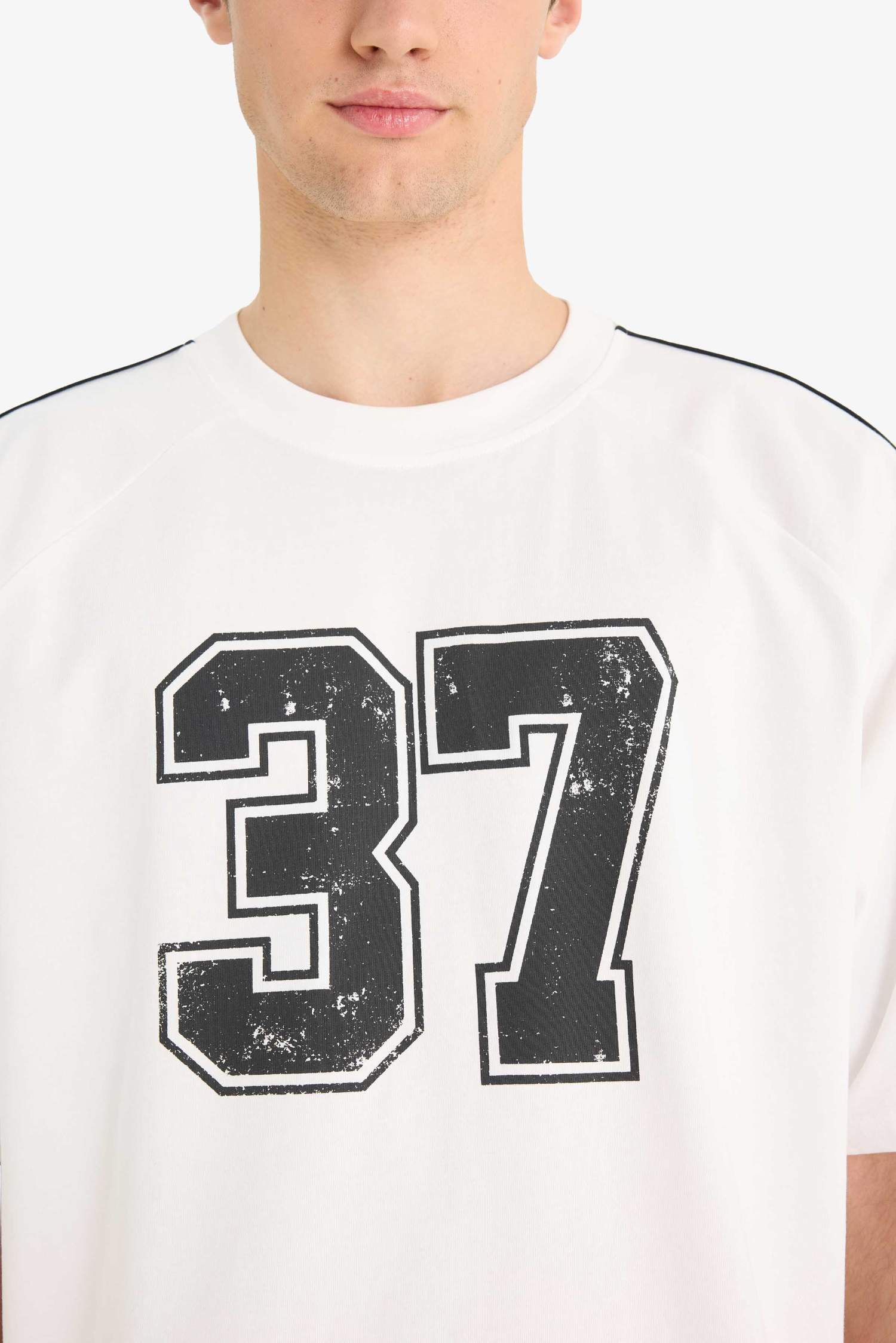 дөңгелек жаға үлкен Қысқа жеңді футболка