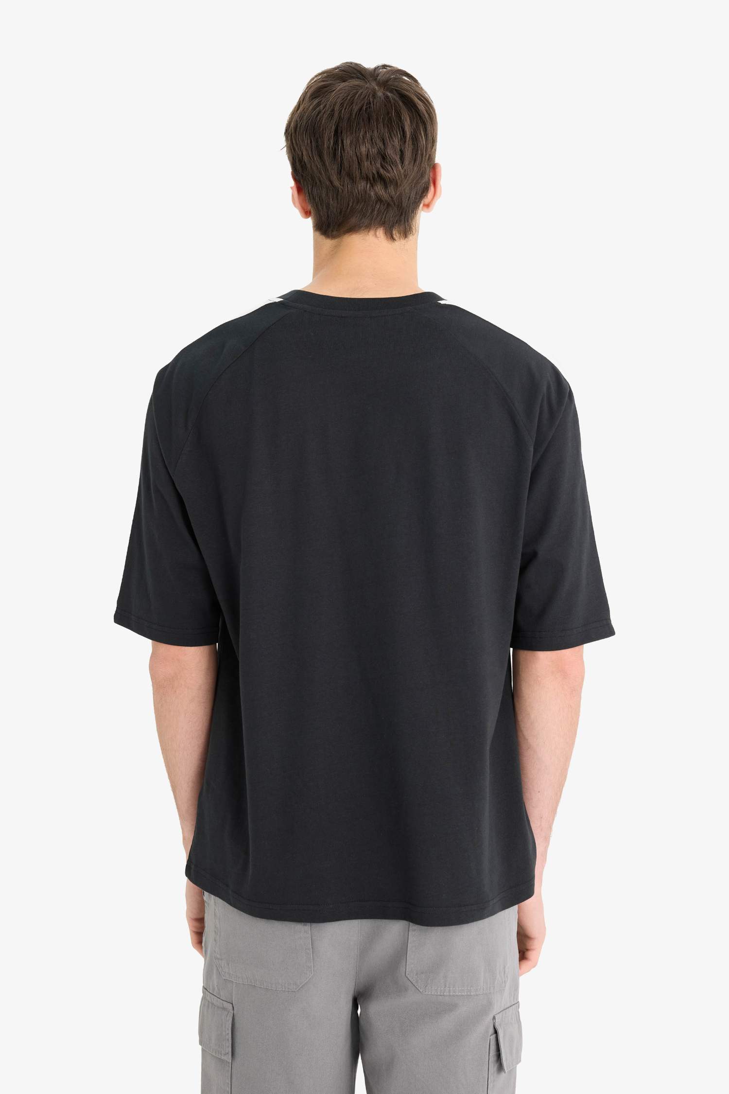 Cotton Loose Fit Crew Neck Printed T-Shirt