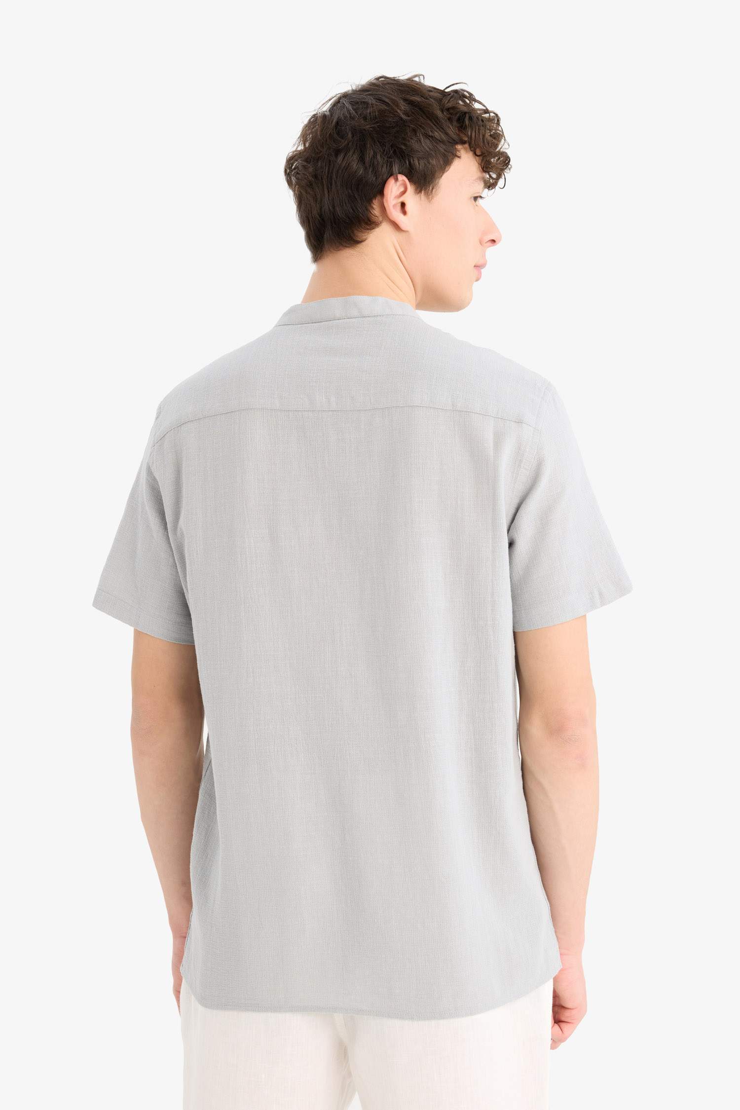 %100 Pamuk Regular Fit Polo Yaka Kısa Kollu Gömlek