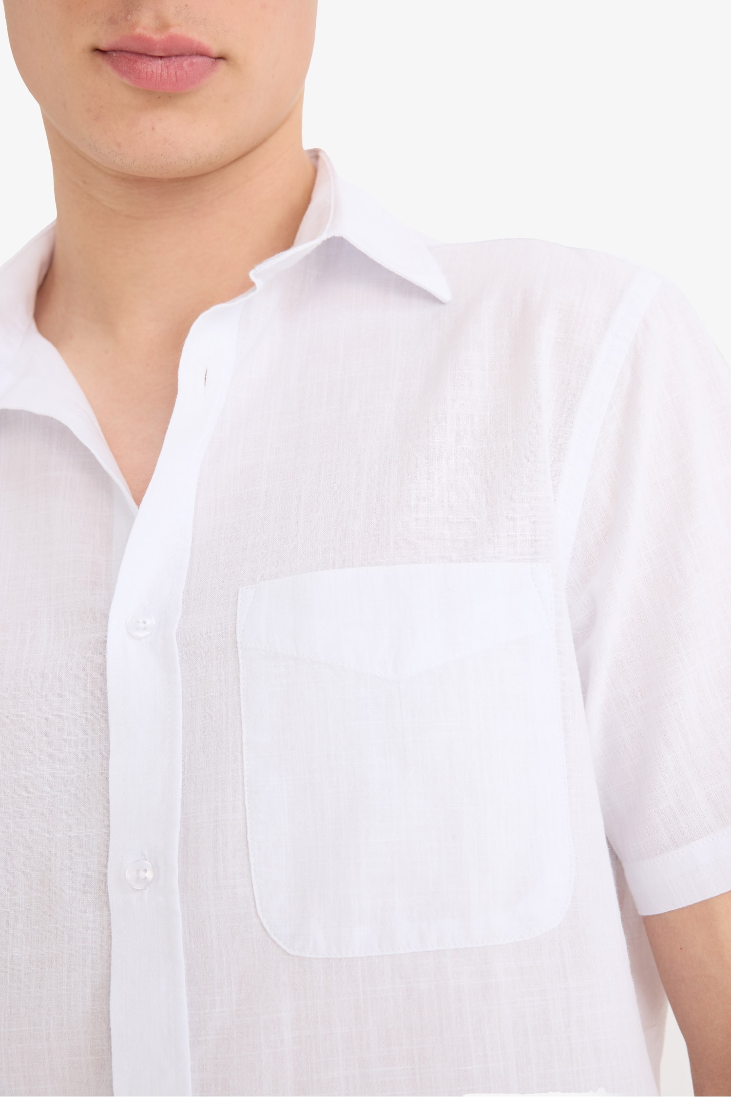 %100 Pamuk Regular Fit Polo Yaka Kısa Kollu Gömlek