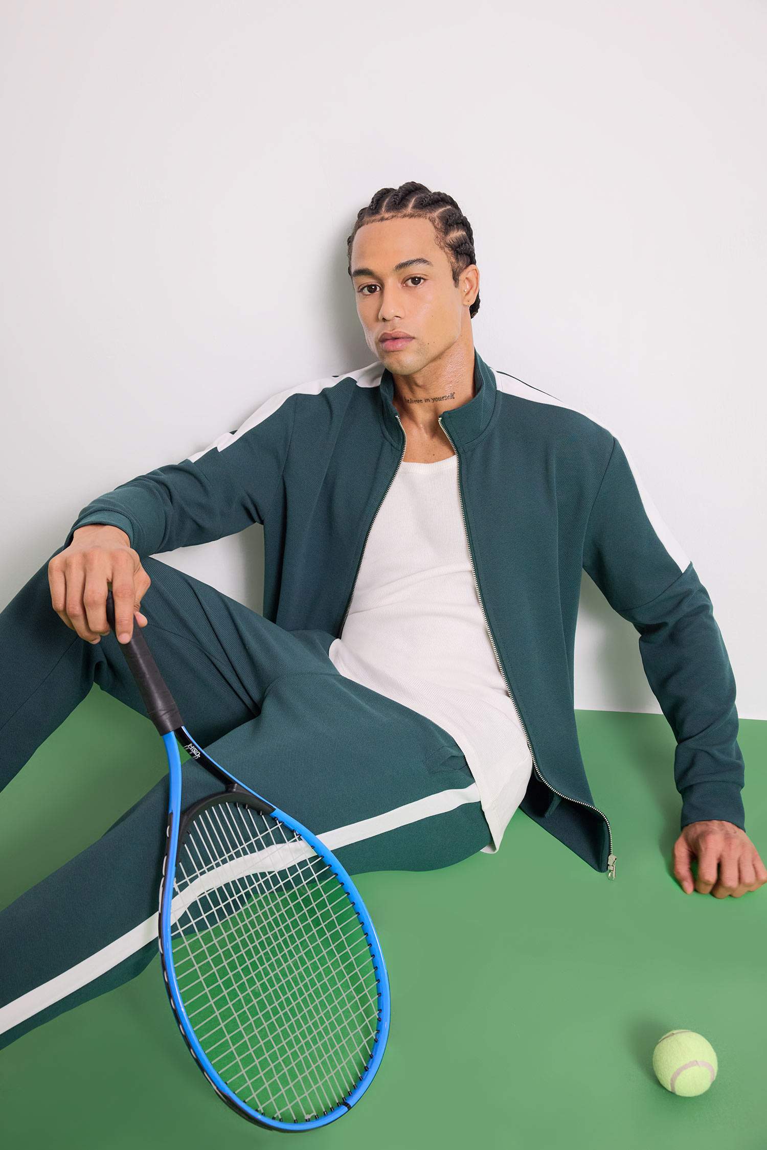 DeFactoFit Standard Fit Stand Collar Zippered Cardigan