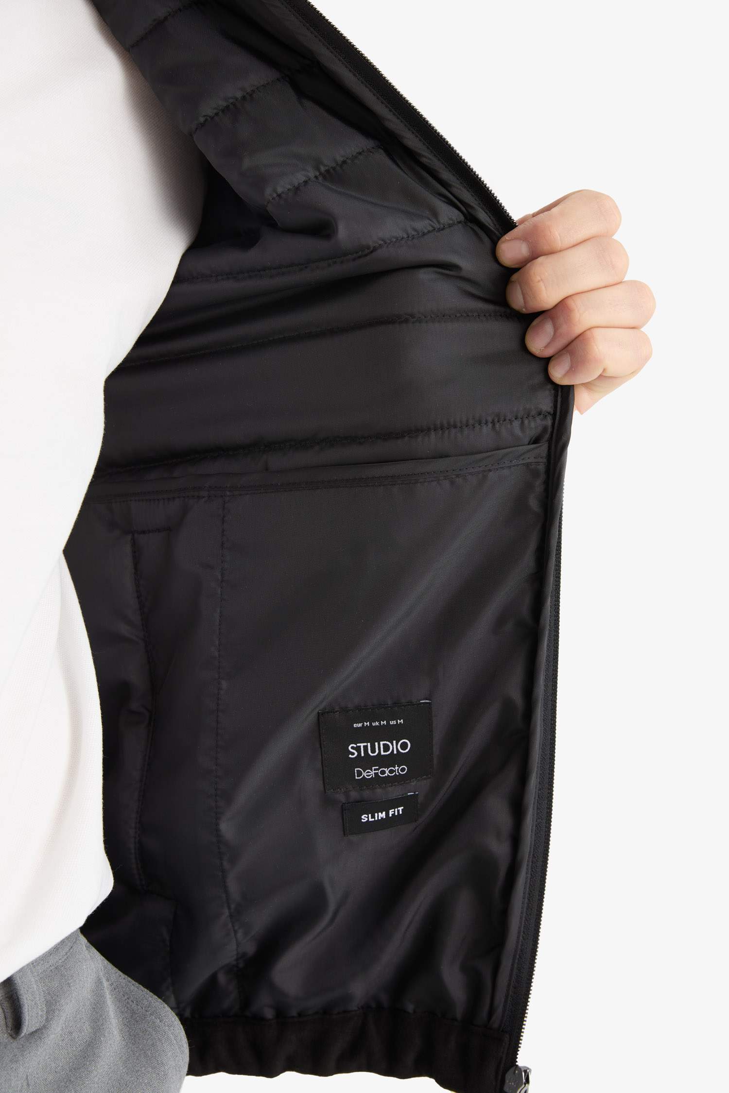 Slim Fit Dar Kesim Dik Yaka Astarlı Fermuarlı Cepli Mevsimlik Baharlık Süet Yelek