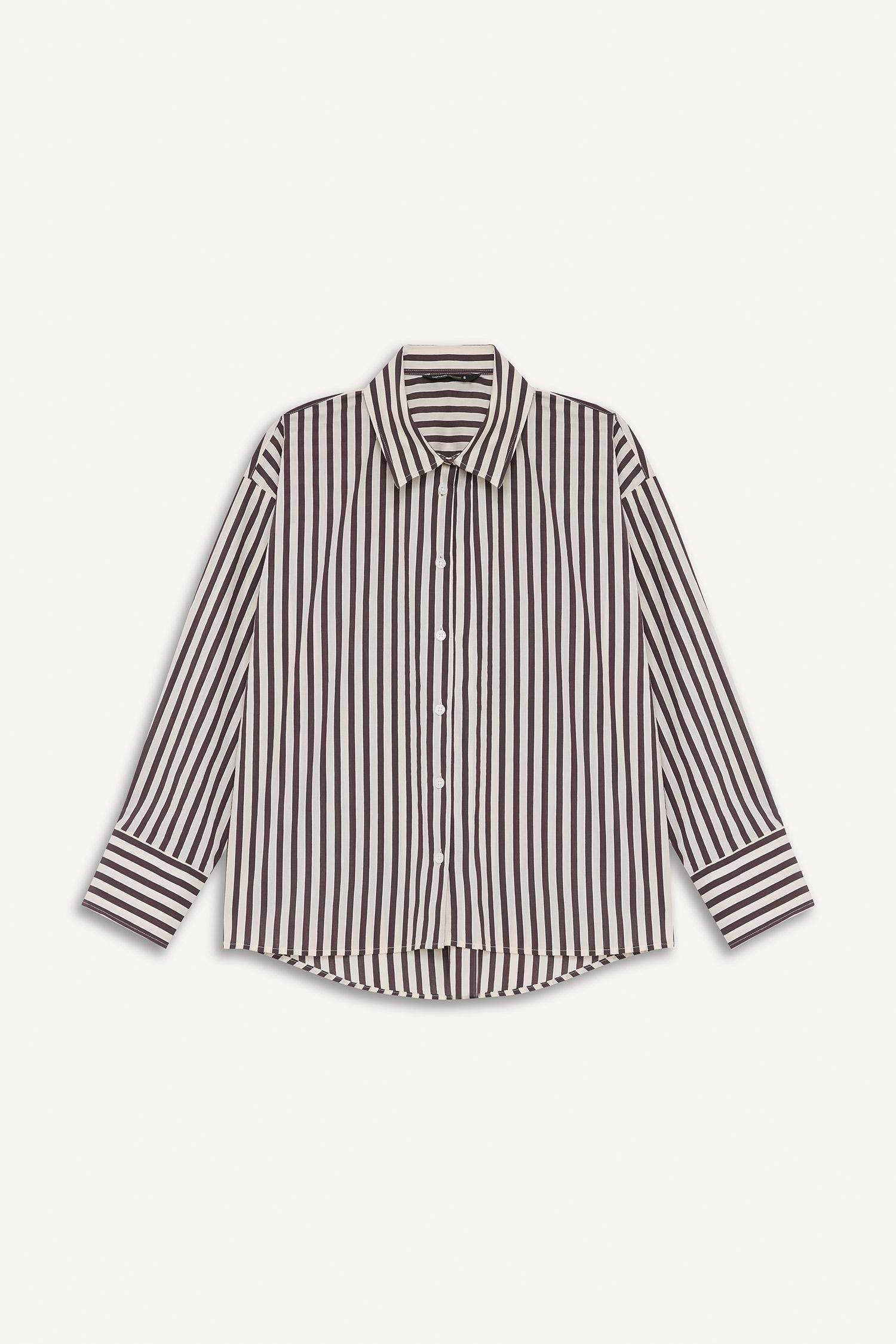 بنطرون قماش برجل واسع وايد ليج بجيب وخصر عالي