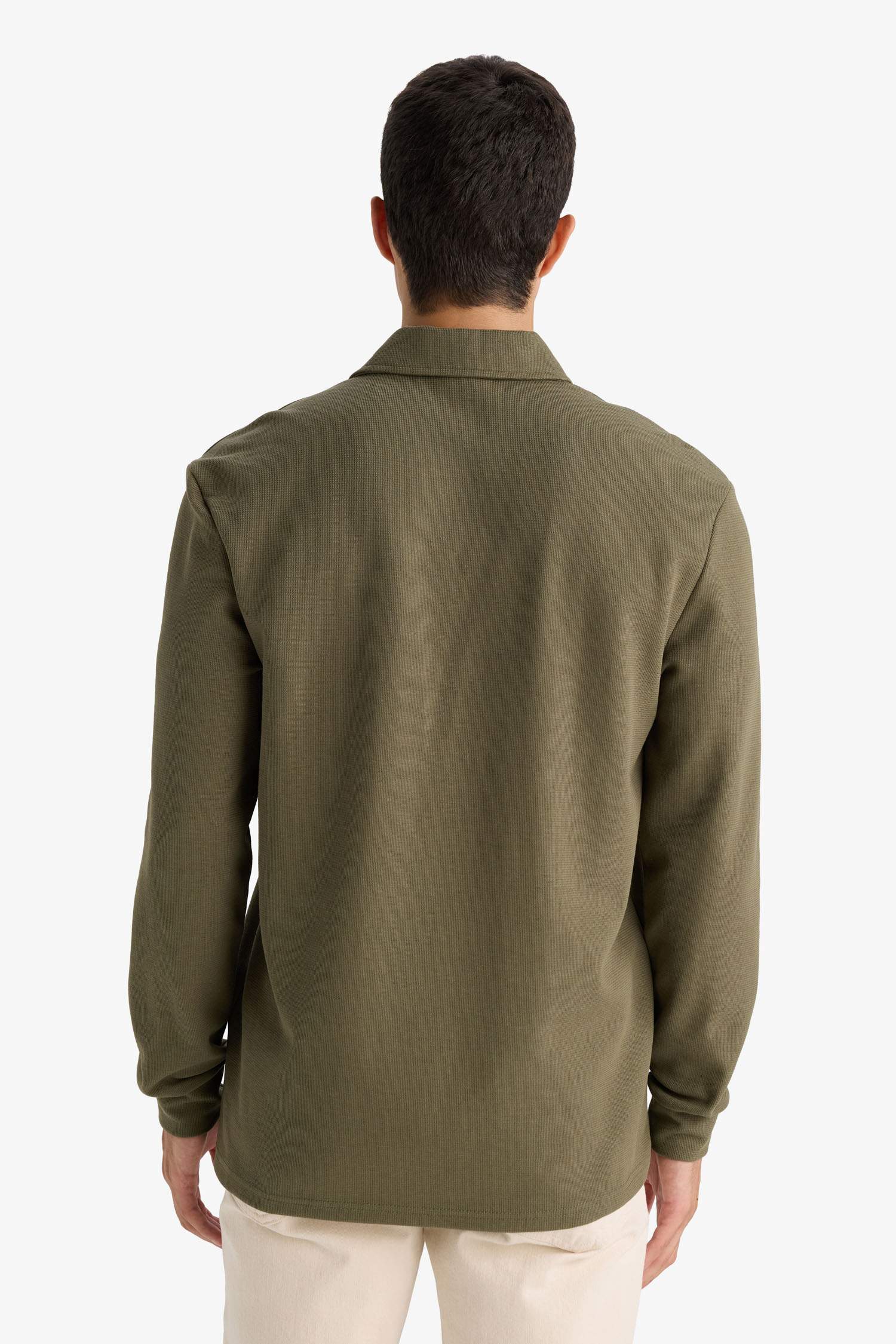 سويت شيرت وافل قصة عادية بياخة بولو