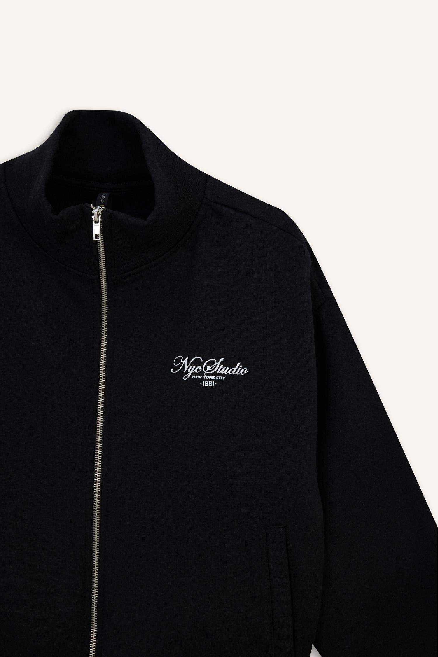 جاكيت بومبر قصة مريحة بياخة عالية