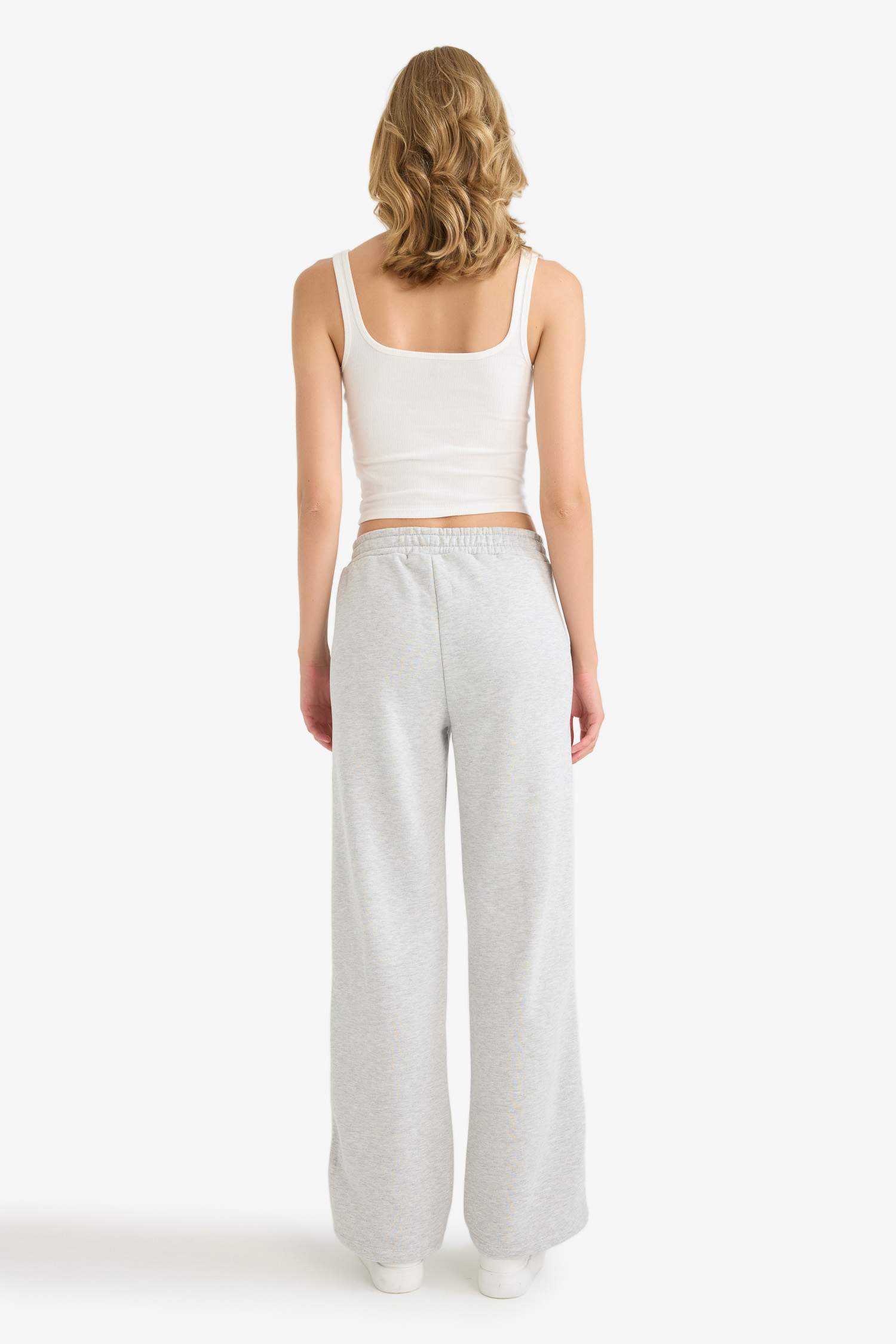 Straight Fit Printed Thick Sweatpants