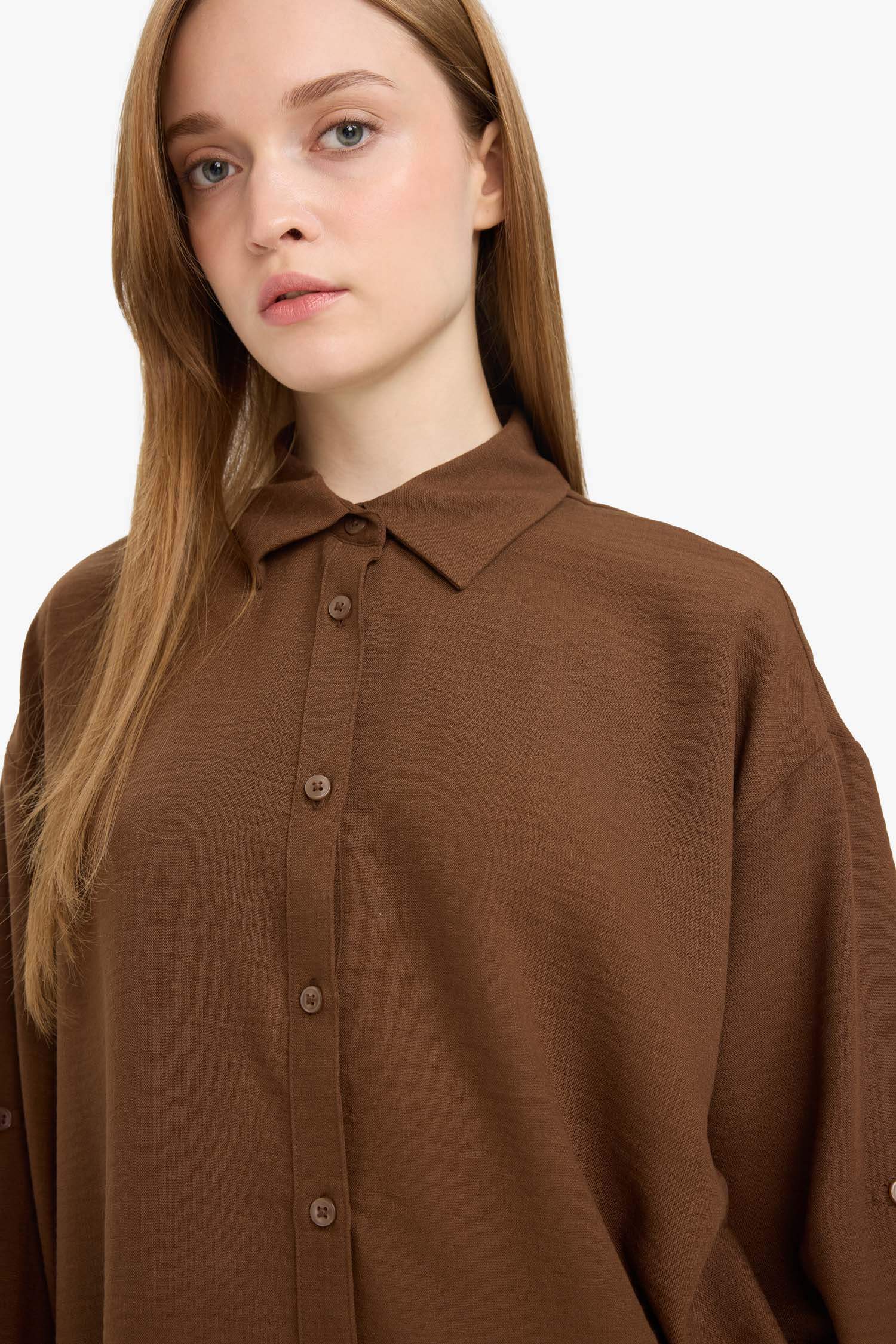 Tunique à manches longues Coupe décontractée