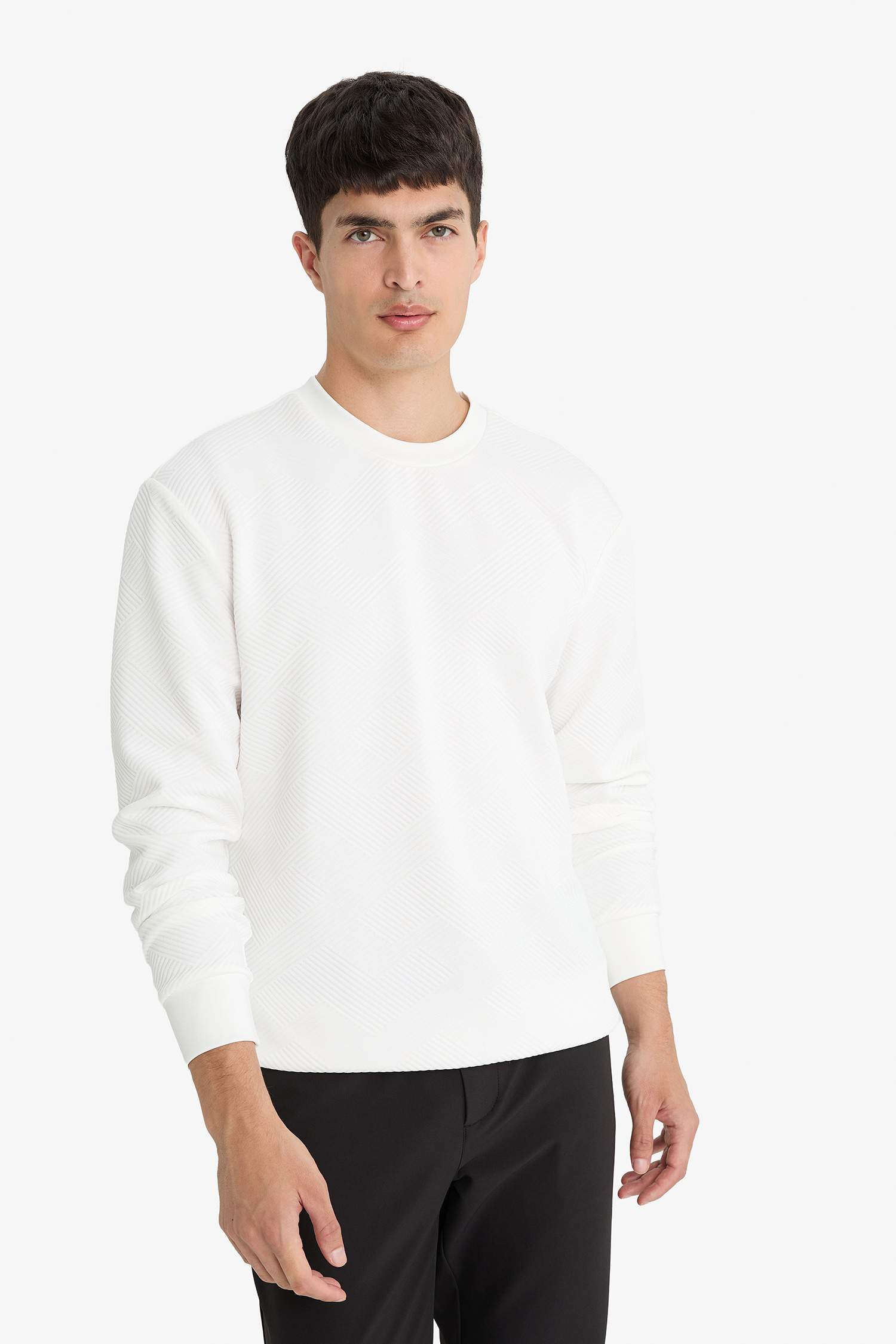 Sweatshirt col rond Coupe régulière
