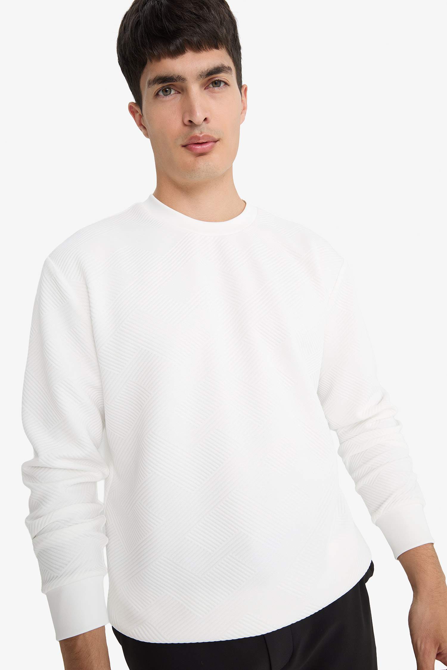 Sweatshirt col rond Coupe régulière