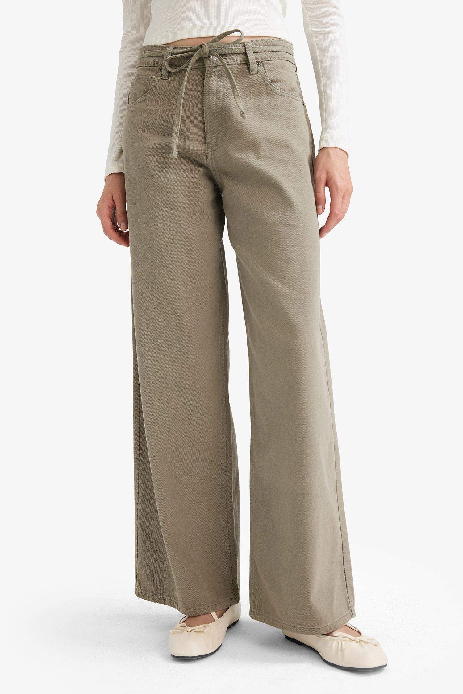 кең аяқ габардин Шалбар