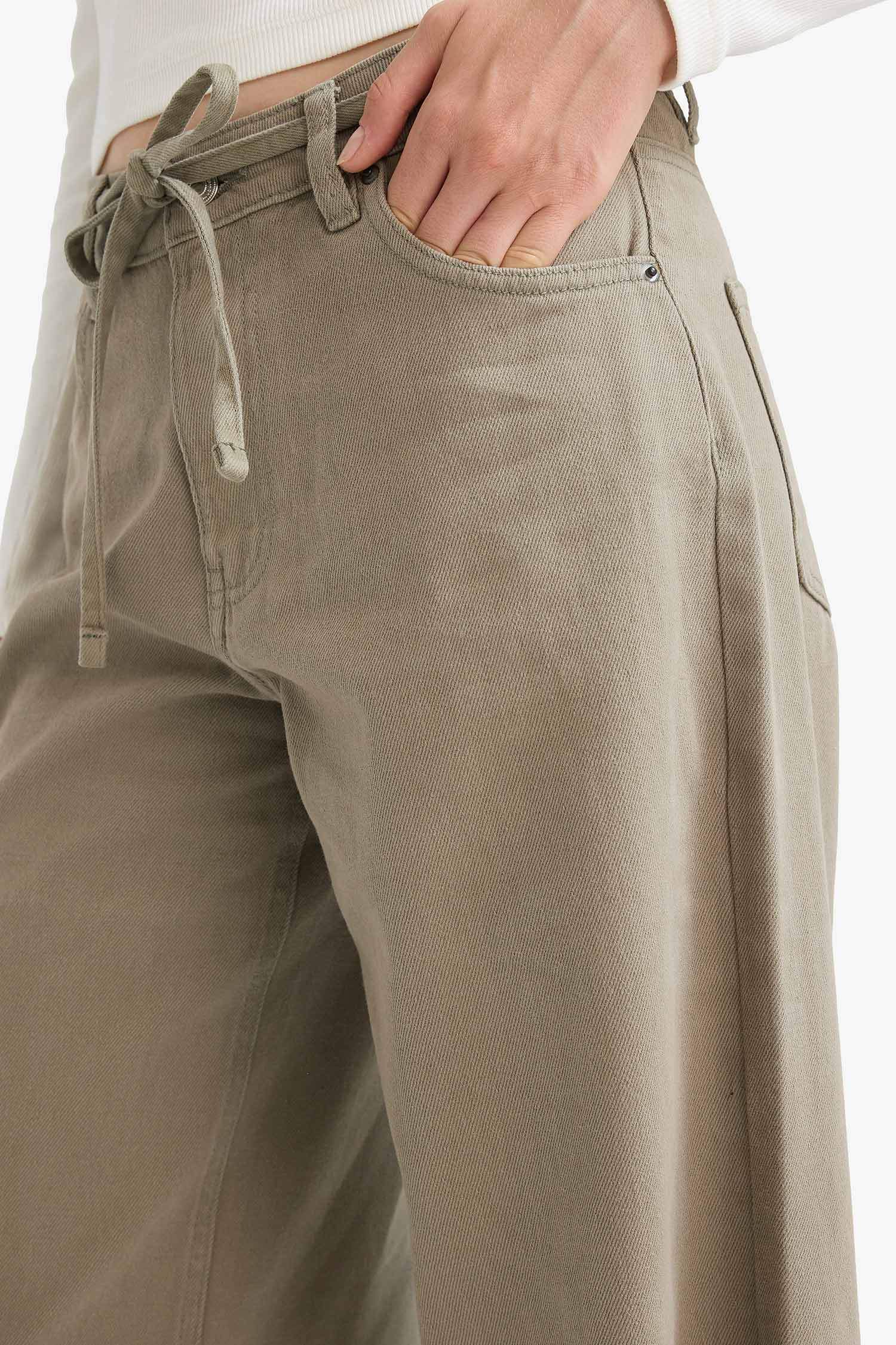 кең аяқ габардин Шалбар