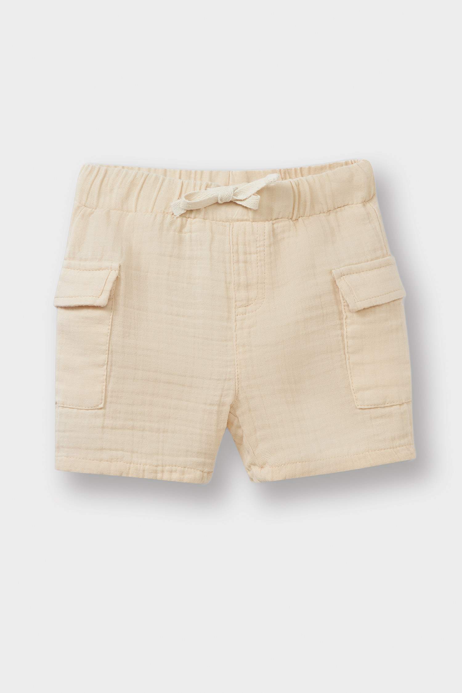 Baby Boy Regular Fit Elastic Band Shorts