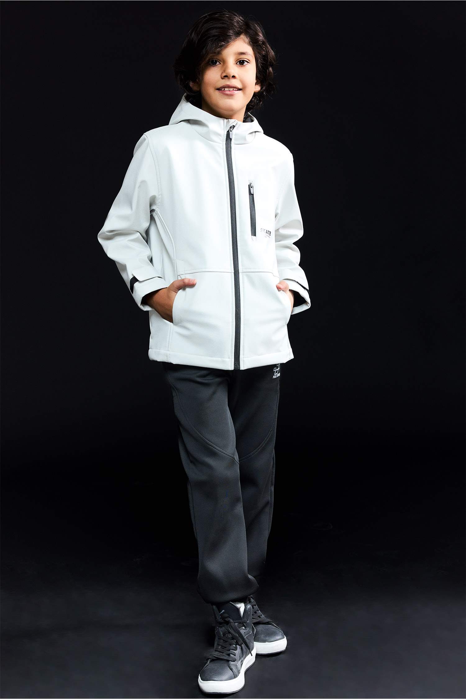 Kapüşonlu Polar Astarlı Yağmurluk Erkek Çocuk
