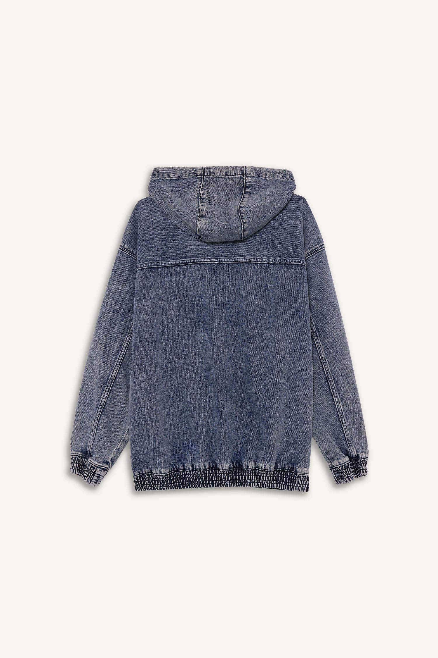 جاكيت اوفر سايز بساق بسحاب