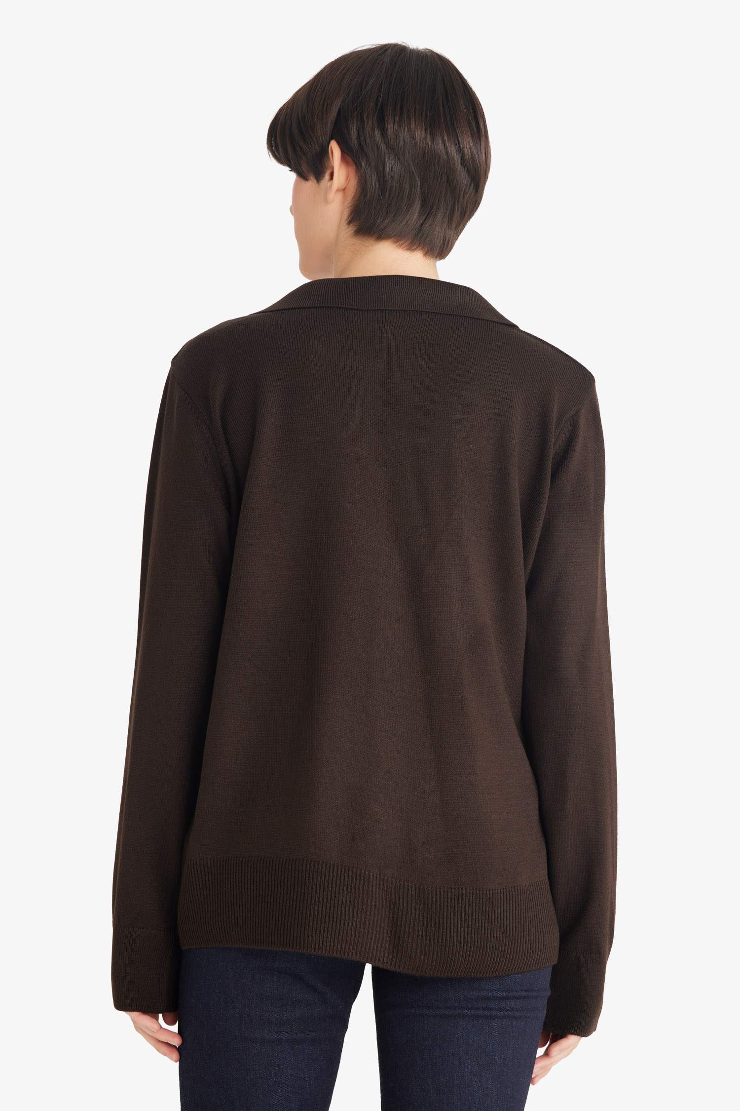 Regular Fit Polo Yaka Triko Kazak