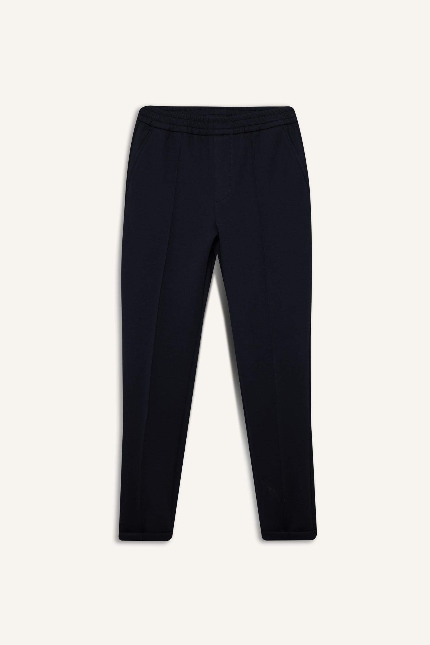 Jogger Fit Düz Paça Skuba Dalgıç Kumaş Pantolon