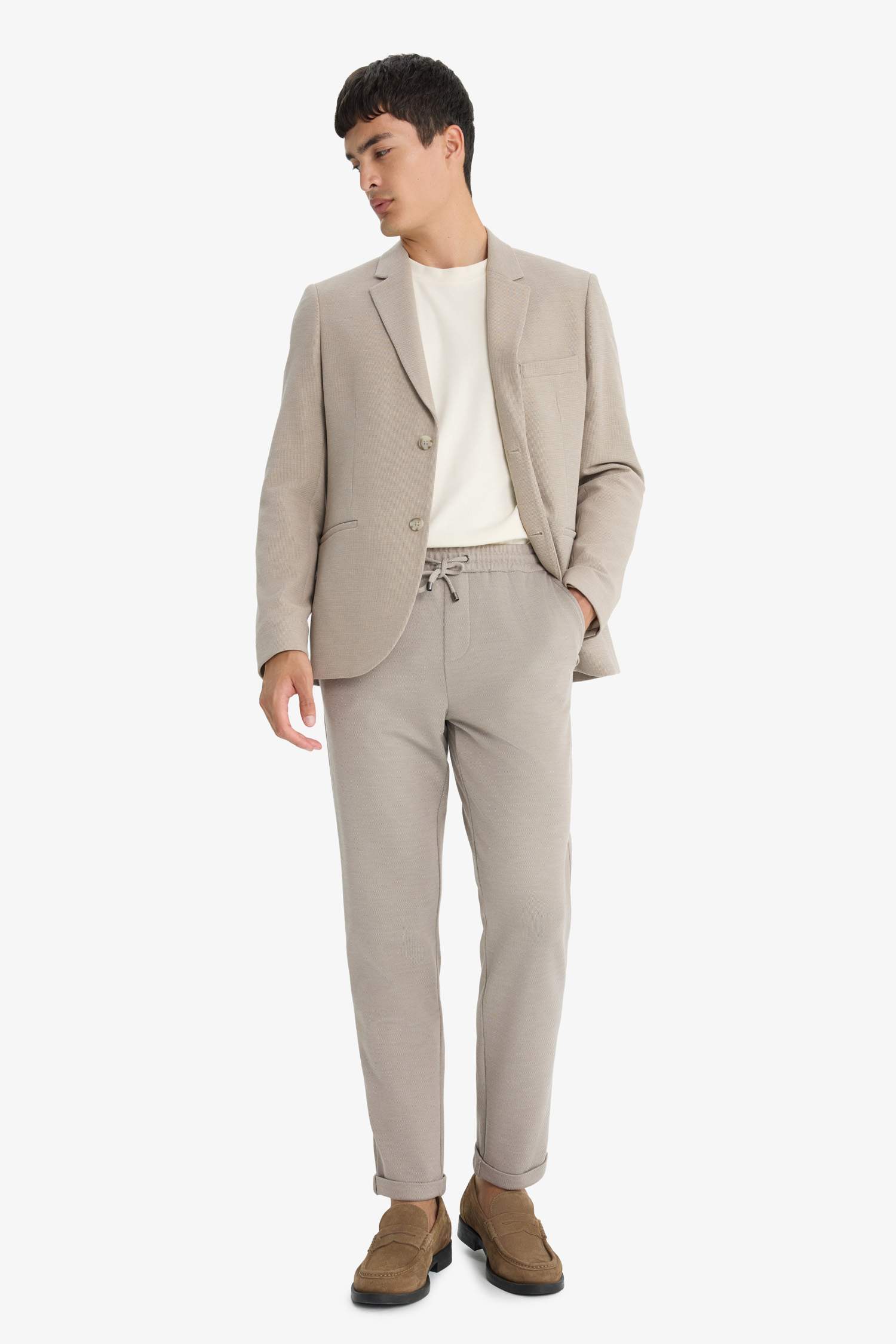 Jogger Fit Kısa Paça Penye Pantolon