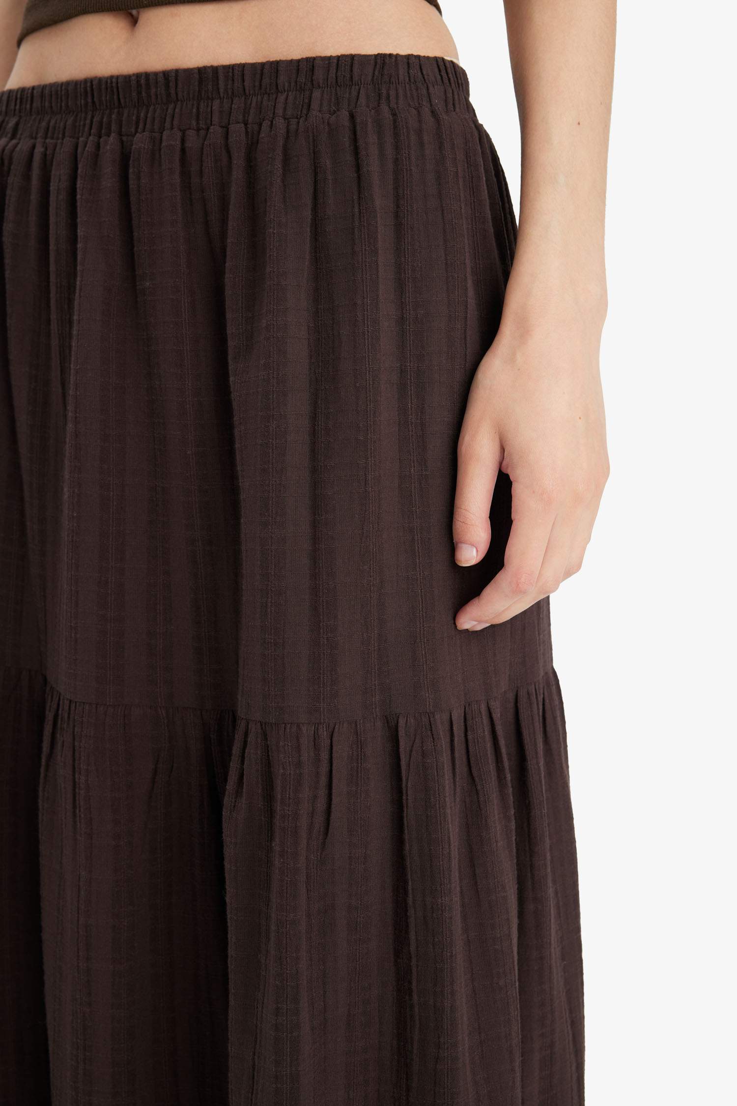 Jupe longue taille normale avec doublure en coton