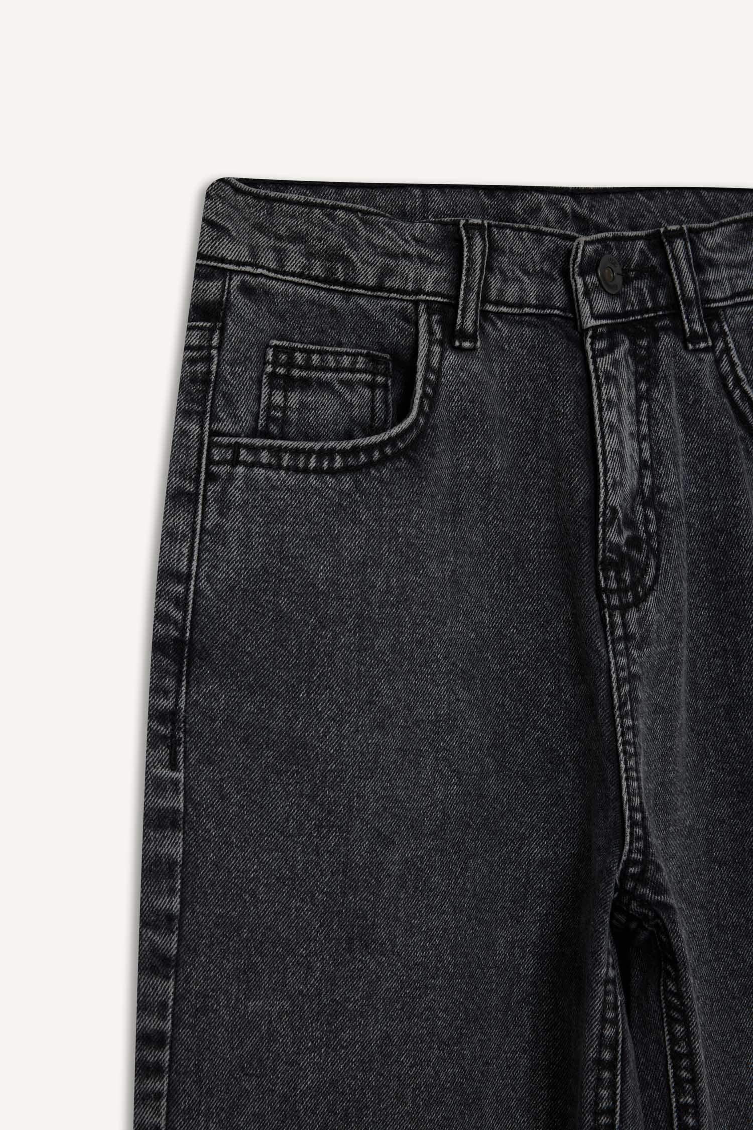 Erkek Çocuk Wide Leg Düz Paça Jean Pantolon