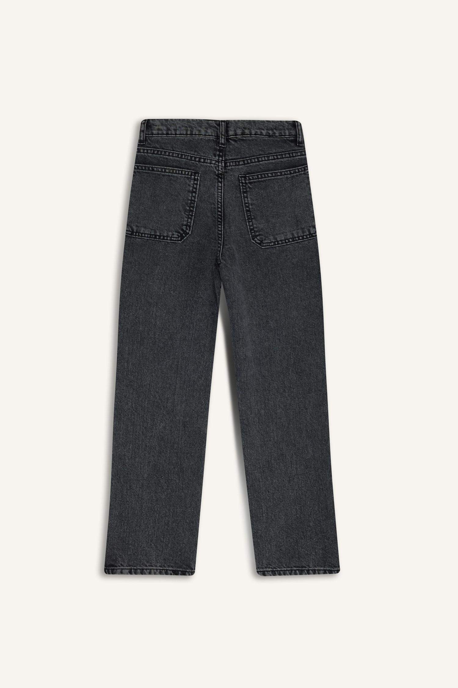 Erkek Çocuk Wide Leg Düz Paça Jean Pantolon