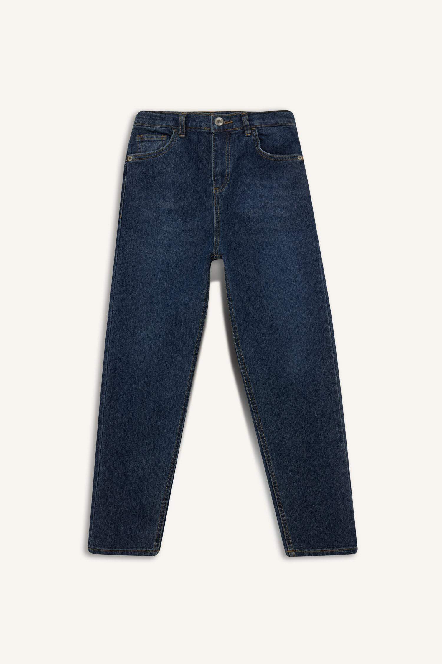 Erkek Çocuk Straight Fit Düz Paça Jean Pantolon