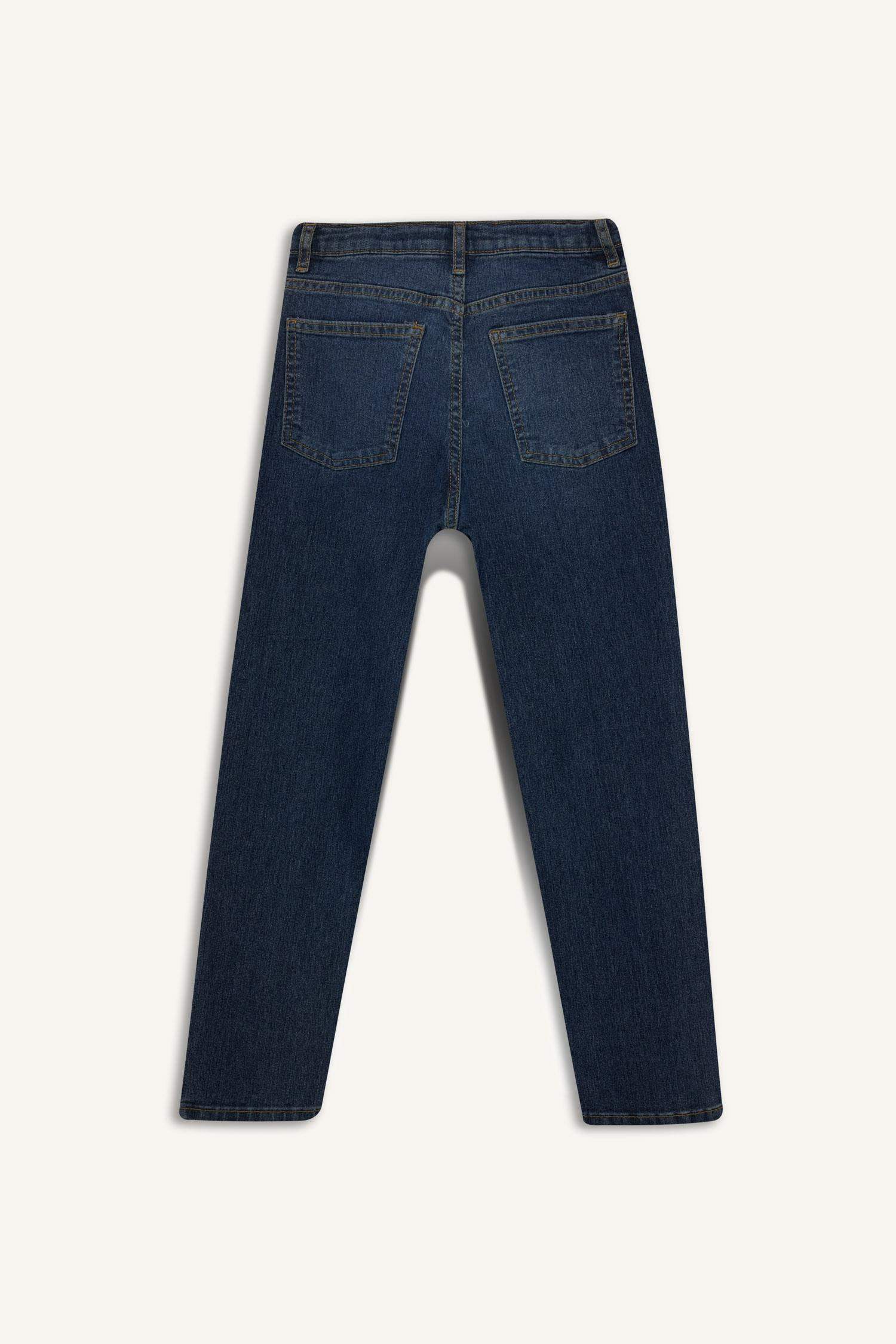 Erkek Çocuk Straight Fit Düz Paça Jean Pantolon