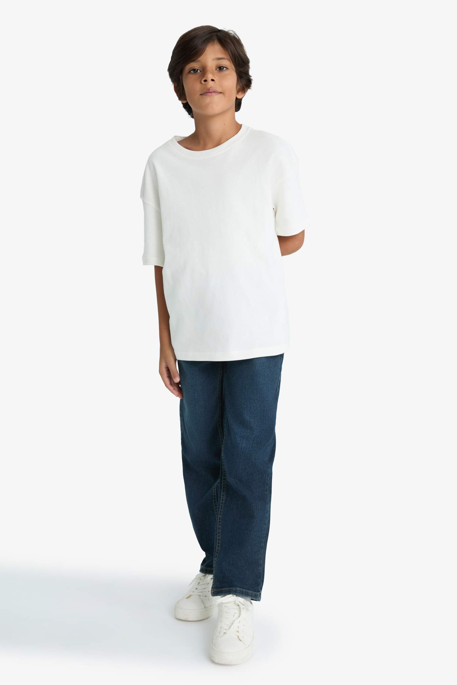 Erkek Çocuk Straight Fit Düz Paça Jean Pantolon