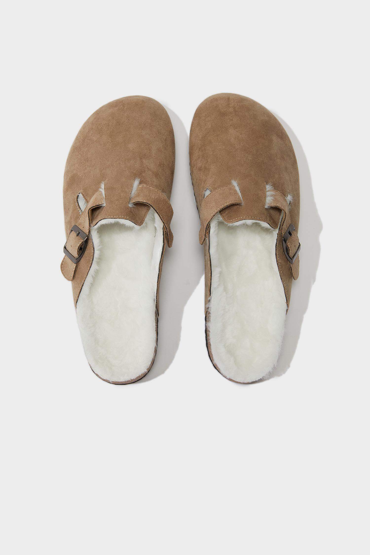 Erkek Düz Taban Süet Ev Terliği