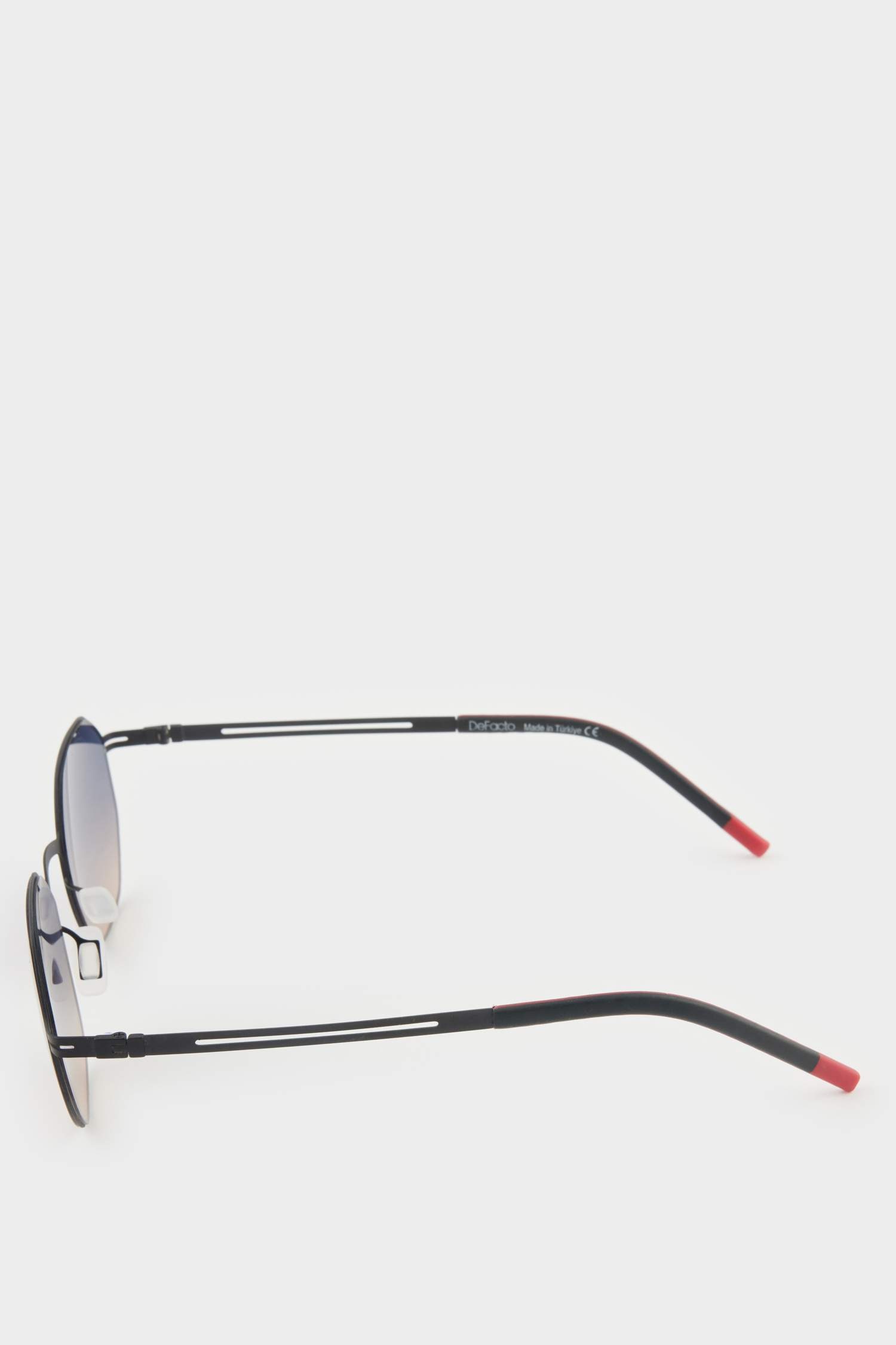 Erkek Altıgen Metal Çerçeve Degrade Cam UV Güneş Gözlüğü