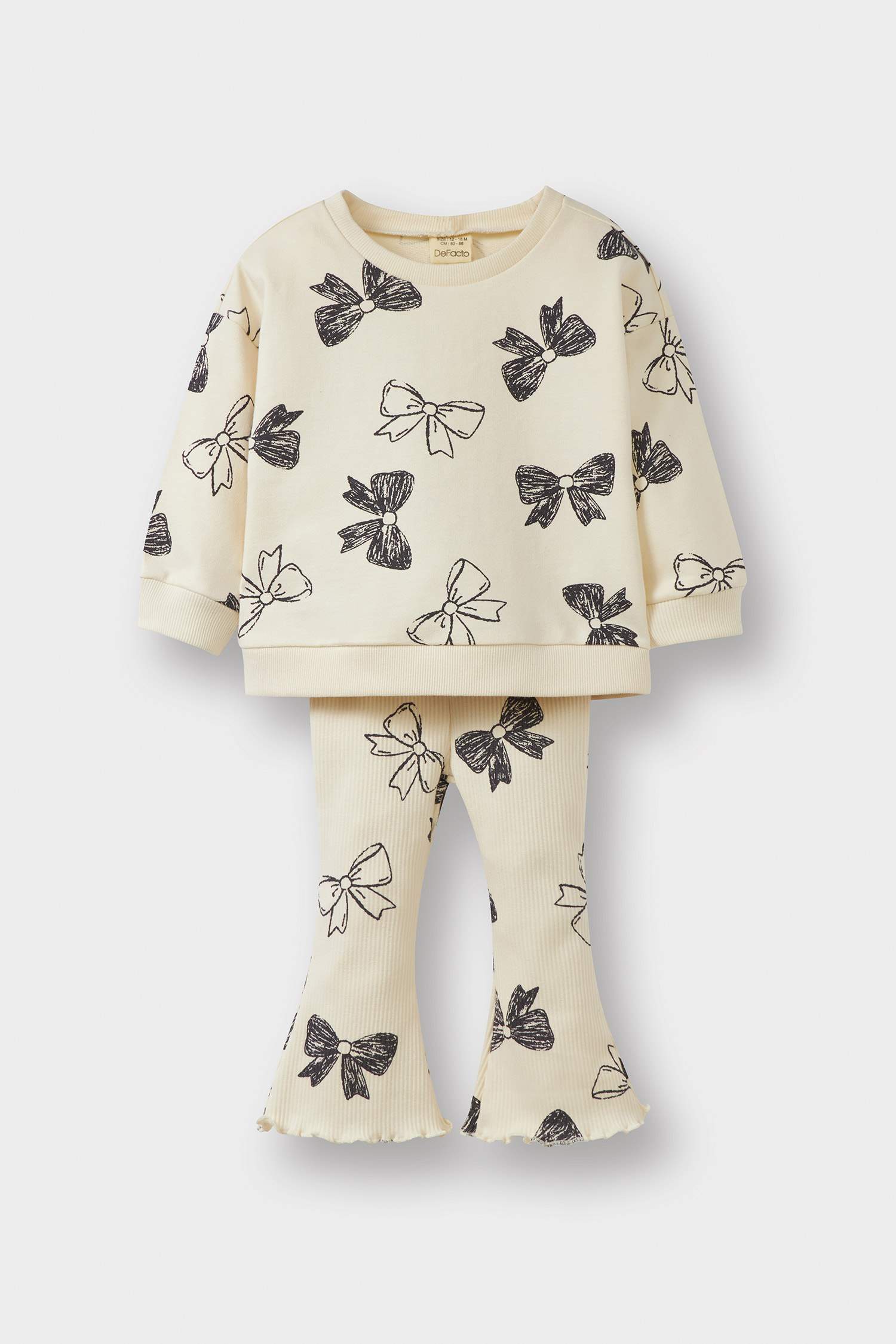 Baby Girl Pattern Sweatshirt Leggings 2 Piece Set