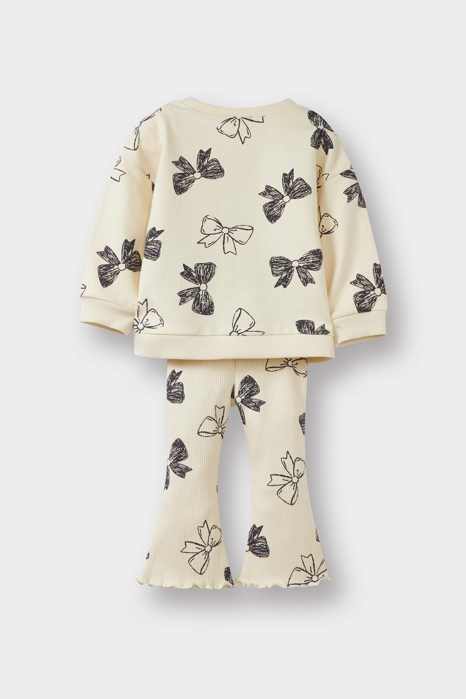 Baby Girl Pattern Sweatshirt Leggings 2 Piece Set