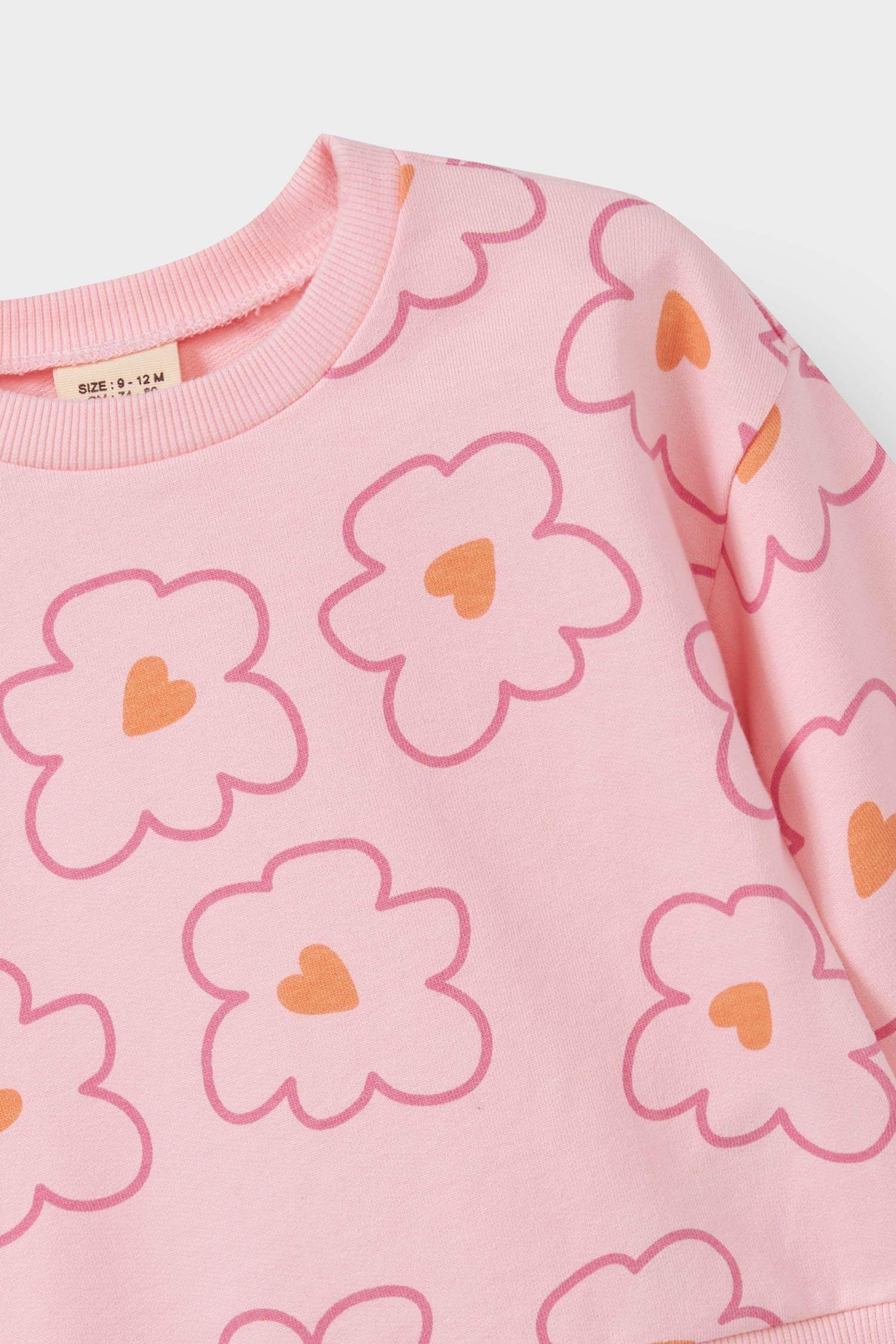 سيت بيبي بناتي فلورال سويت شيرت وستريج - قطعتين