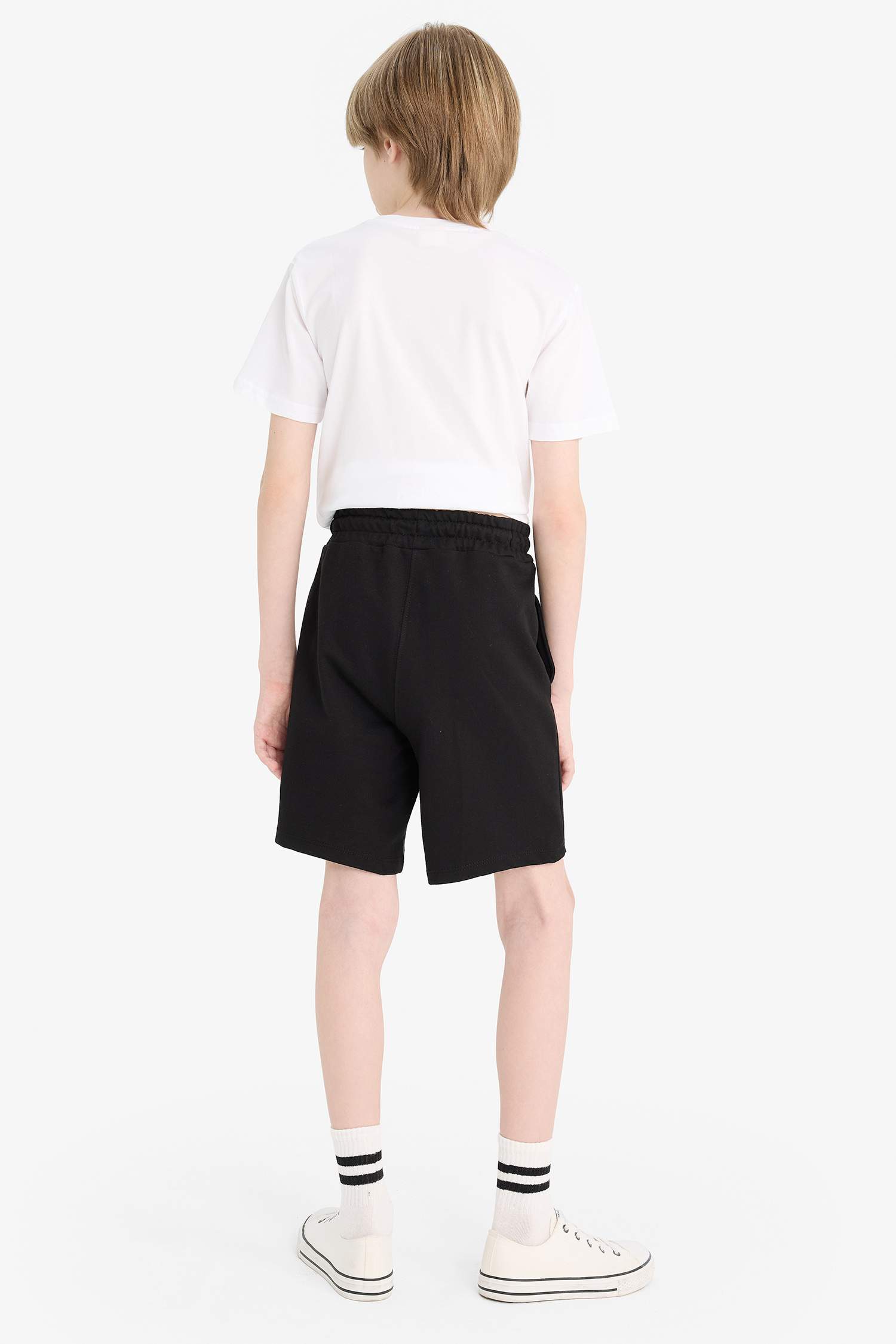 Boy Elastic Waist Printed Shorts