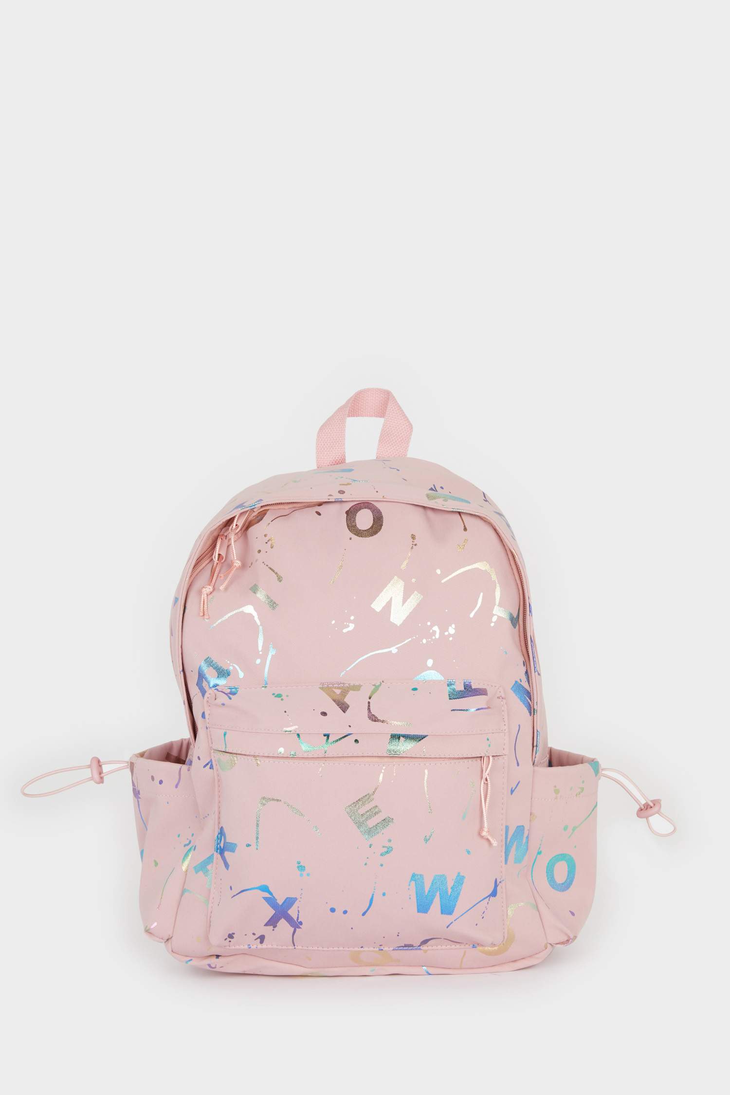 شنطة ظهر حريمي بينك