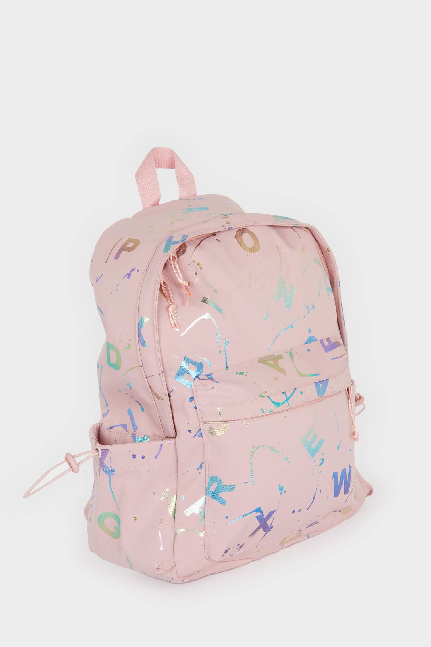 شنطة ظهر حريمي بينك