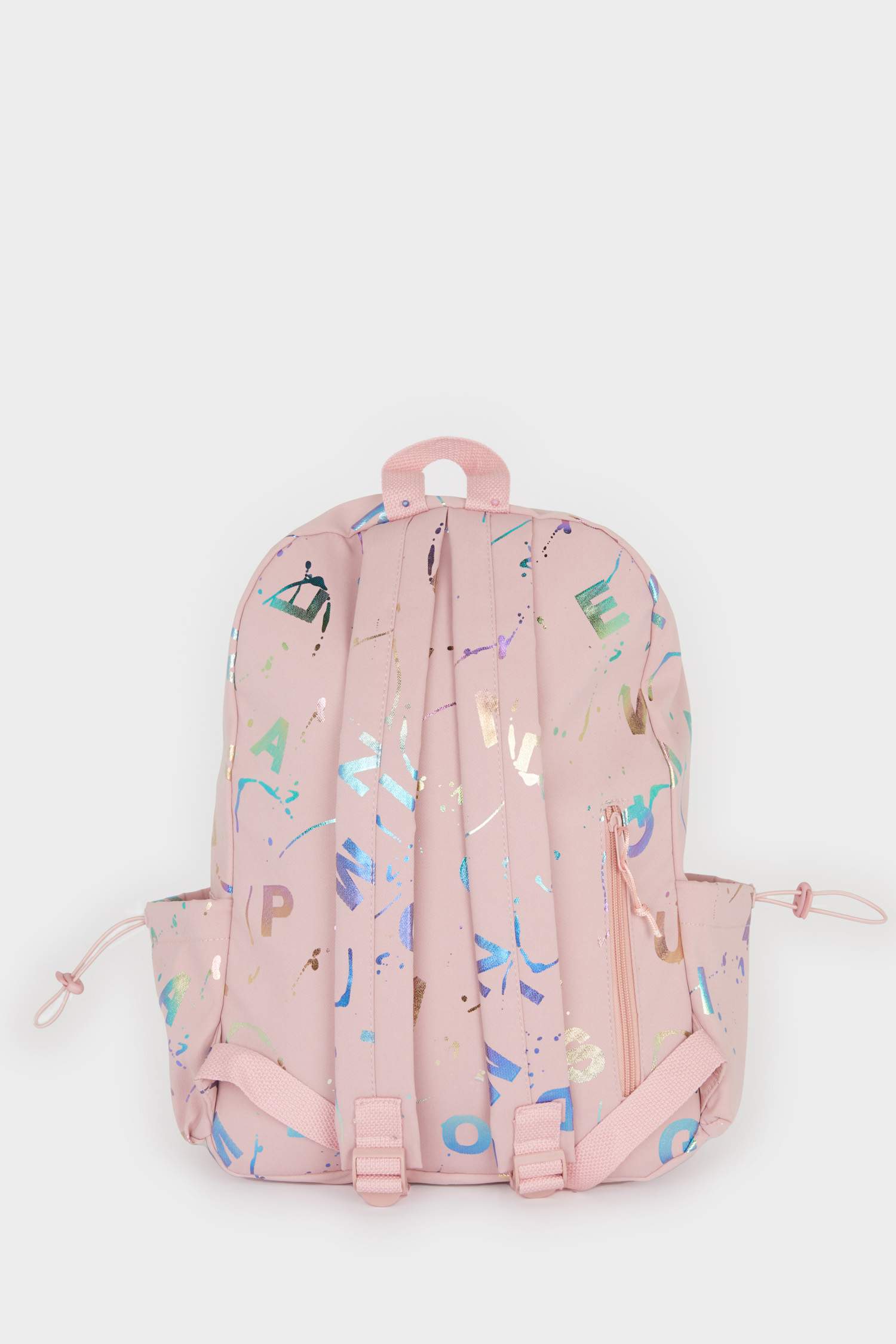 شنطة ظهر حريمي بينك