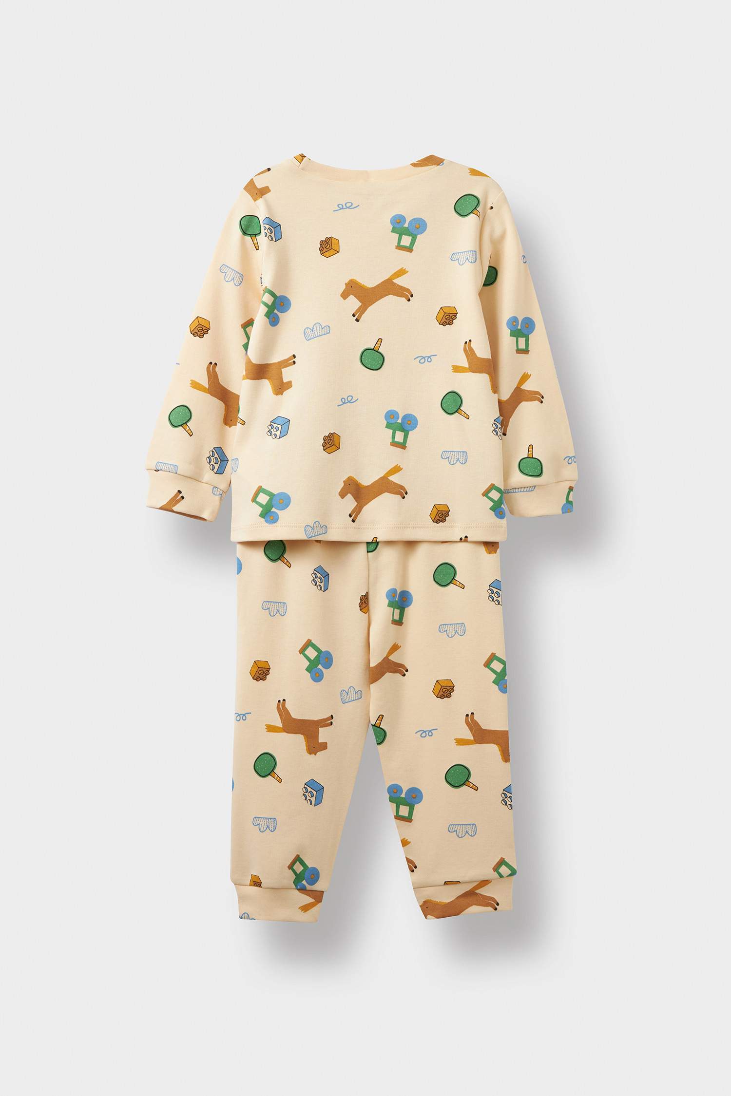 Baby Boy Animal Print Long Sleeve 2 Piece Pajama Set
