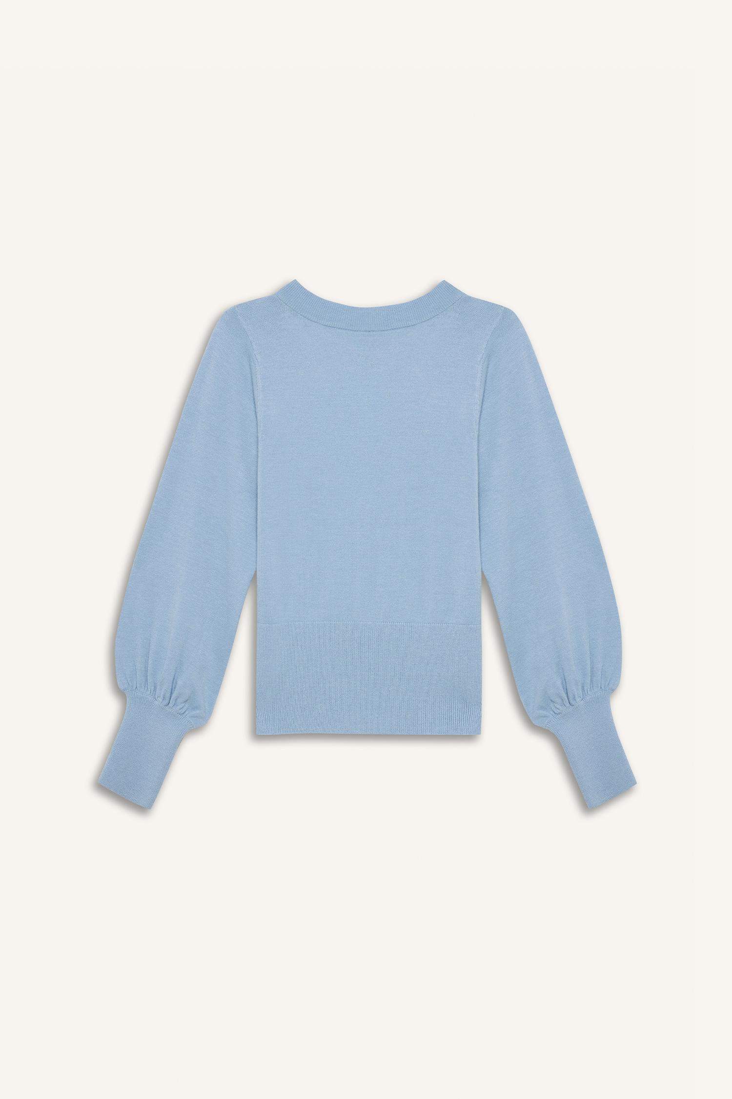 Regular Fit Bisiklet Yaka Basic Düz Triko Kazak