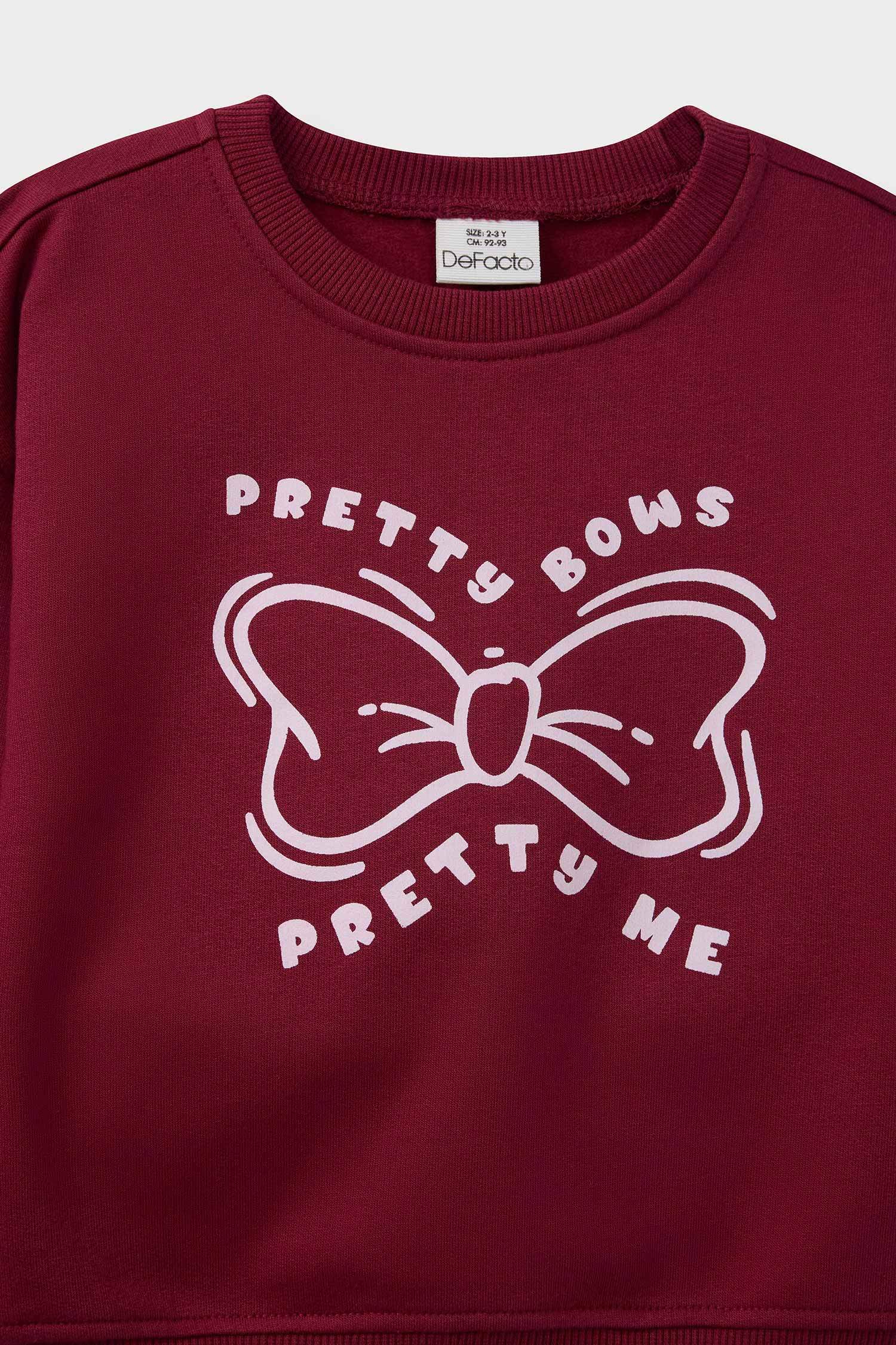 Baby Girl Printed Sweatshirt Sweatpants 2 Piece Set