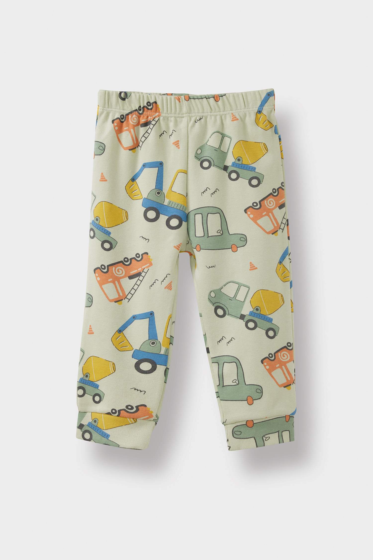 سيت بجامة بيبي ولادي بطبعة سيارة - قطعتين