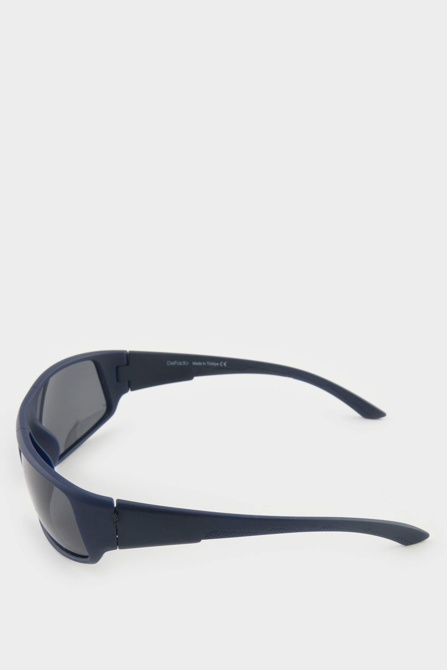 Erkek Oval Mavi Plastik Çerçeve Mavi Cam Polarize Güneş Gözlüğü