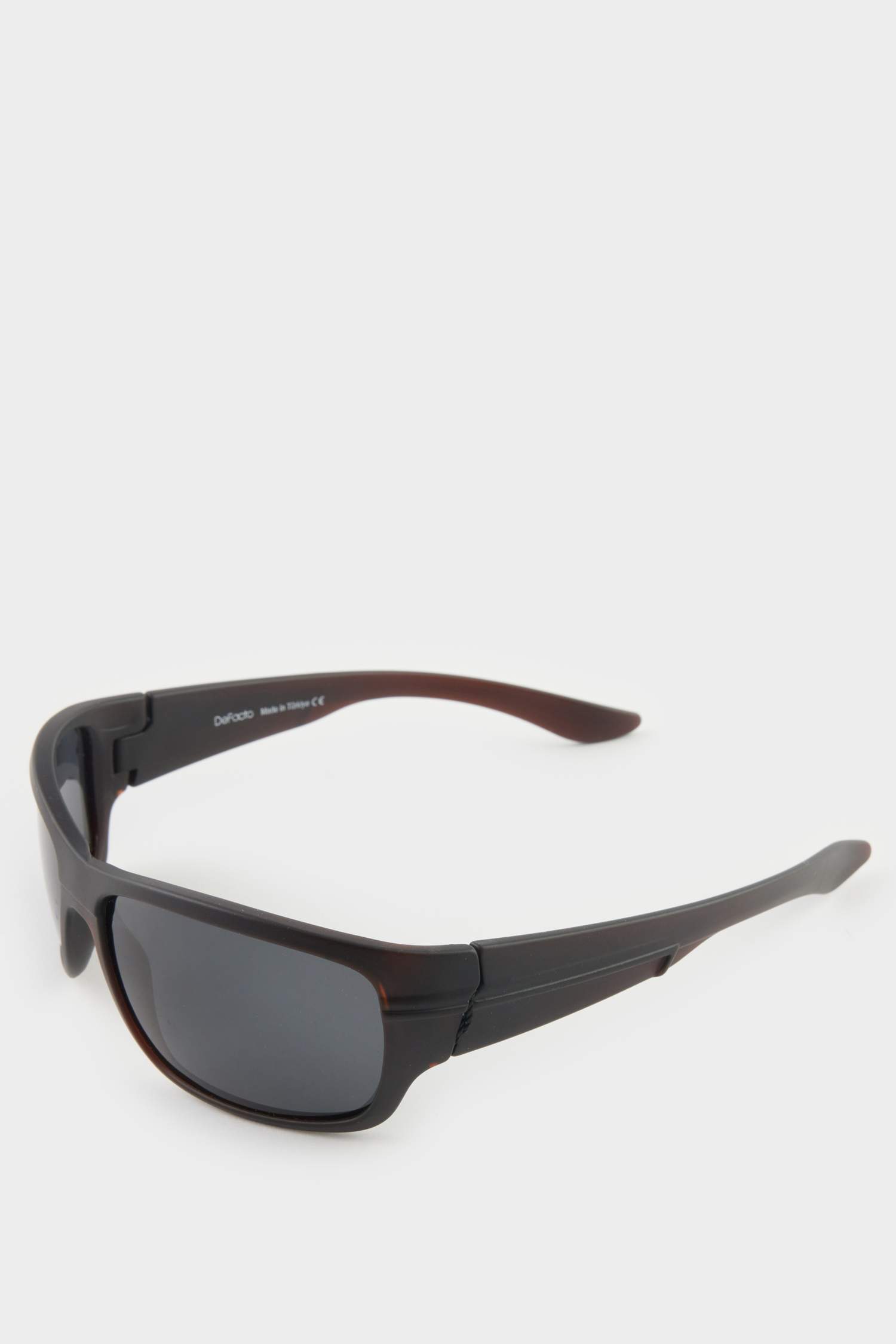 Erkek Oval Siyah Plastik Çerçeve Siyah Cam Polarize Güneş Gözlüğü