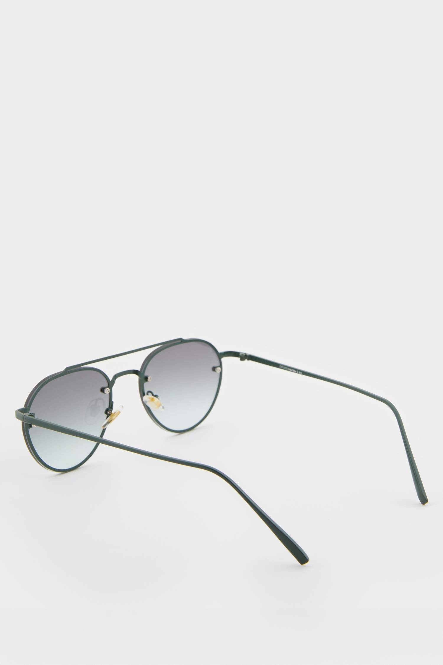 Kadın Siyah Metal Çerçeve Füme Cam Pilot UV Güneş Gözlüğü