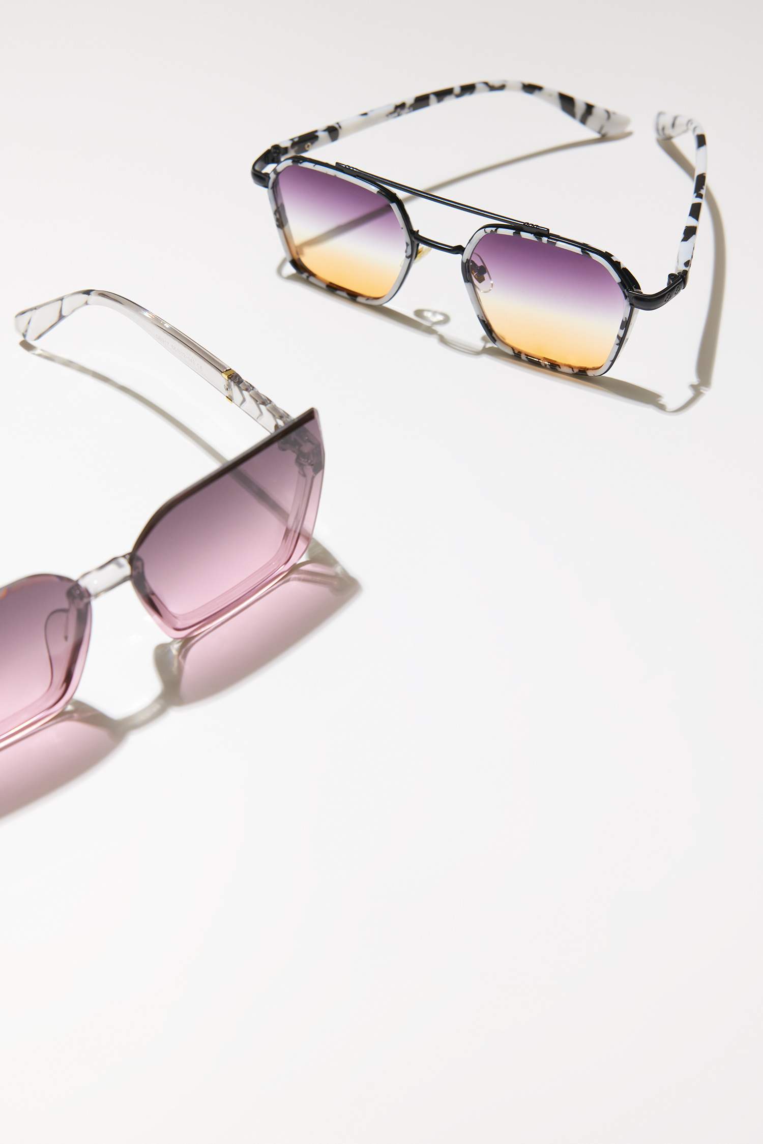 Kadın Büyük Kahve Plastik Çerçeve Kahve Cam UV Güneş Gözlüğü