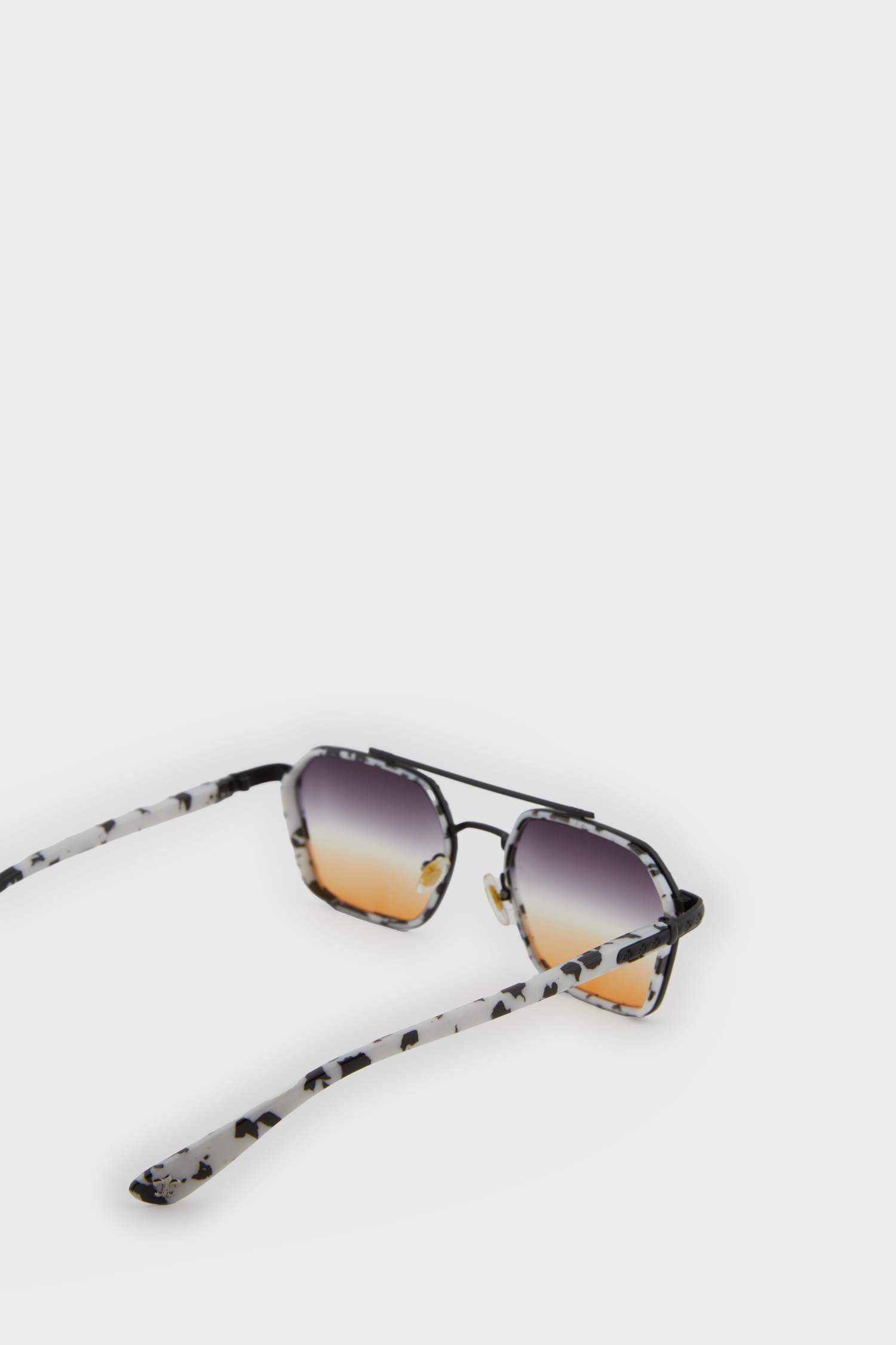 Kadın Karma Metal Çerçeve Degrade Cam Pilot UV Güneş Gözlüğü