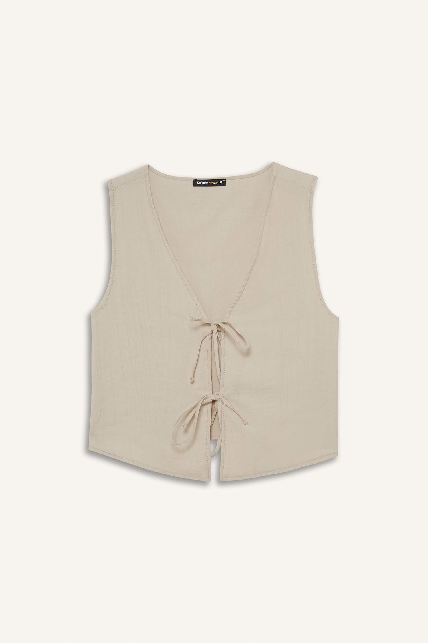 Regular Fit V-Neck Sleeveless Blouse