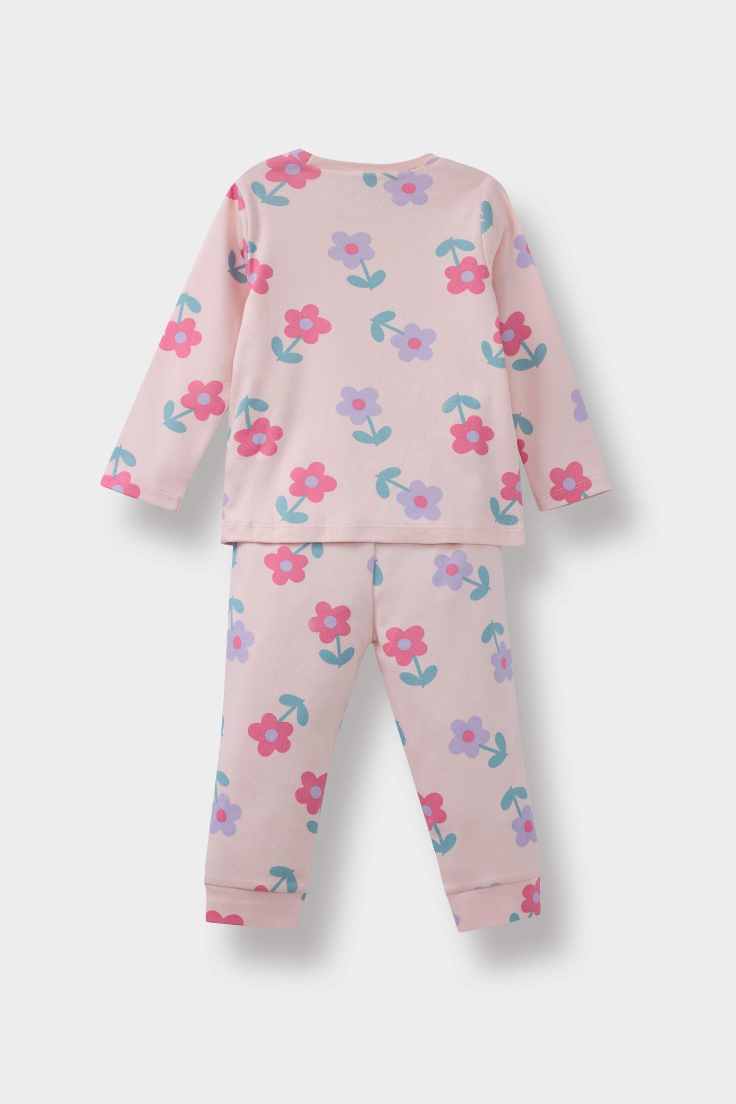 Baby Girl Floral Long Sleeve 2 Piece Pajama Set