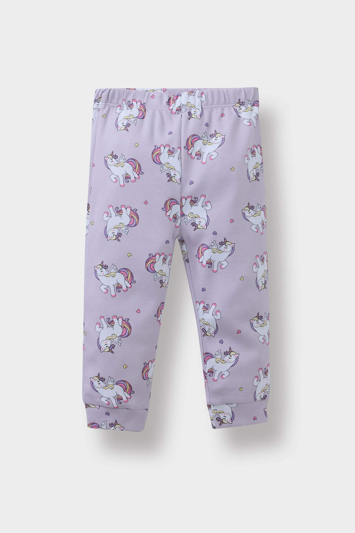 Baby Girl Unicorn Printed Top Bottom 2 Piece Pajama Set